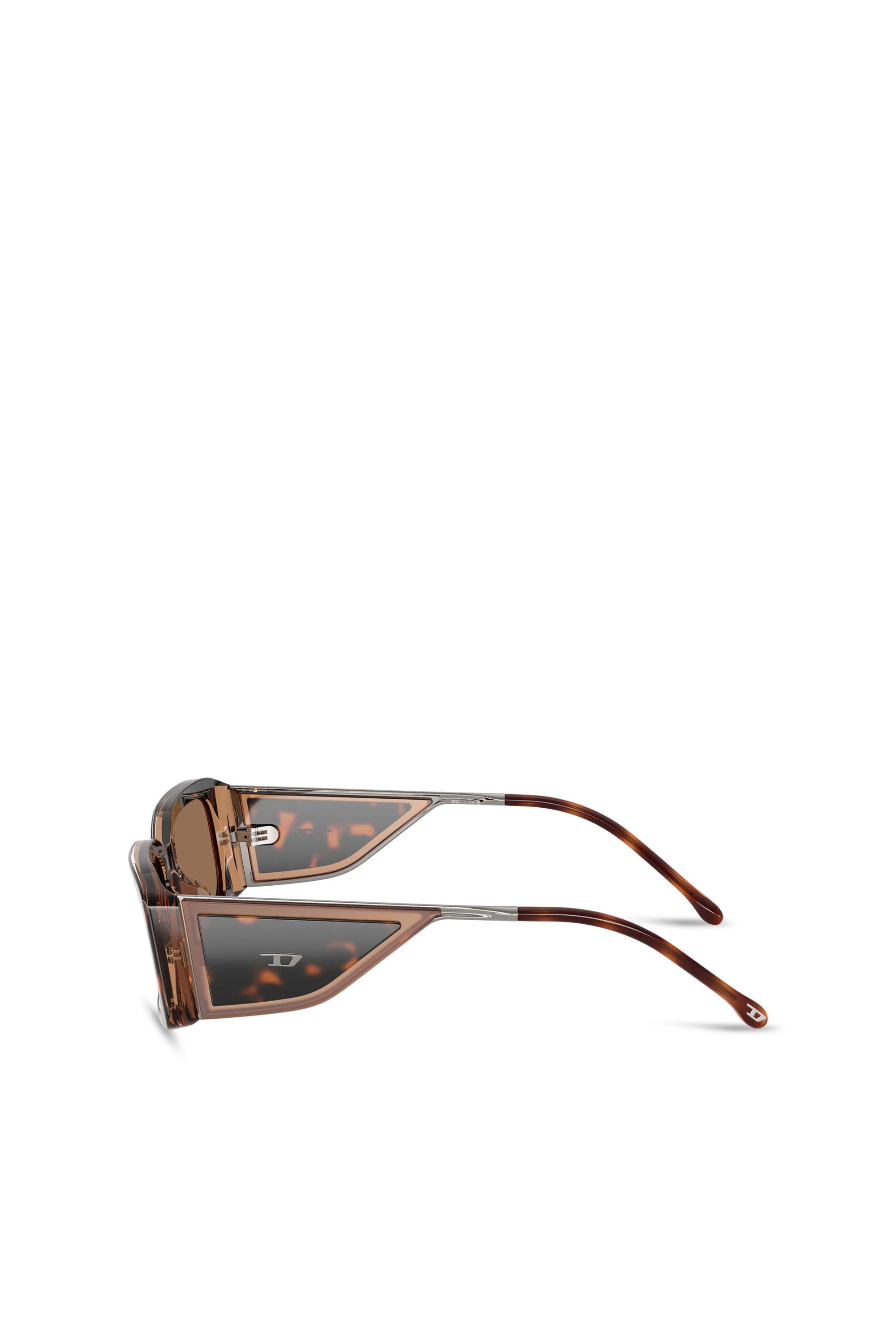 Diesel - 0DL2017U, Lunettes de soleil rectangulaires Mixte in Marron - 2