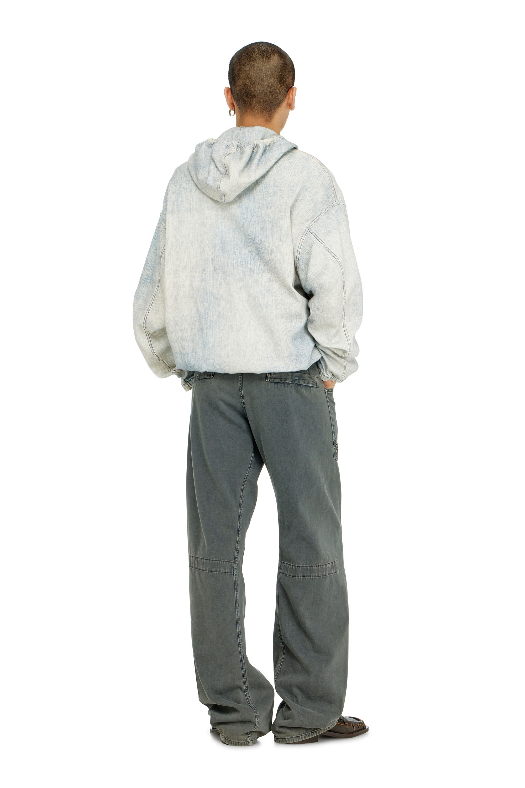 Diesel - Relaxed Jeans D-Zeta 068WR Homme, Gris - Image 3