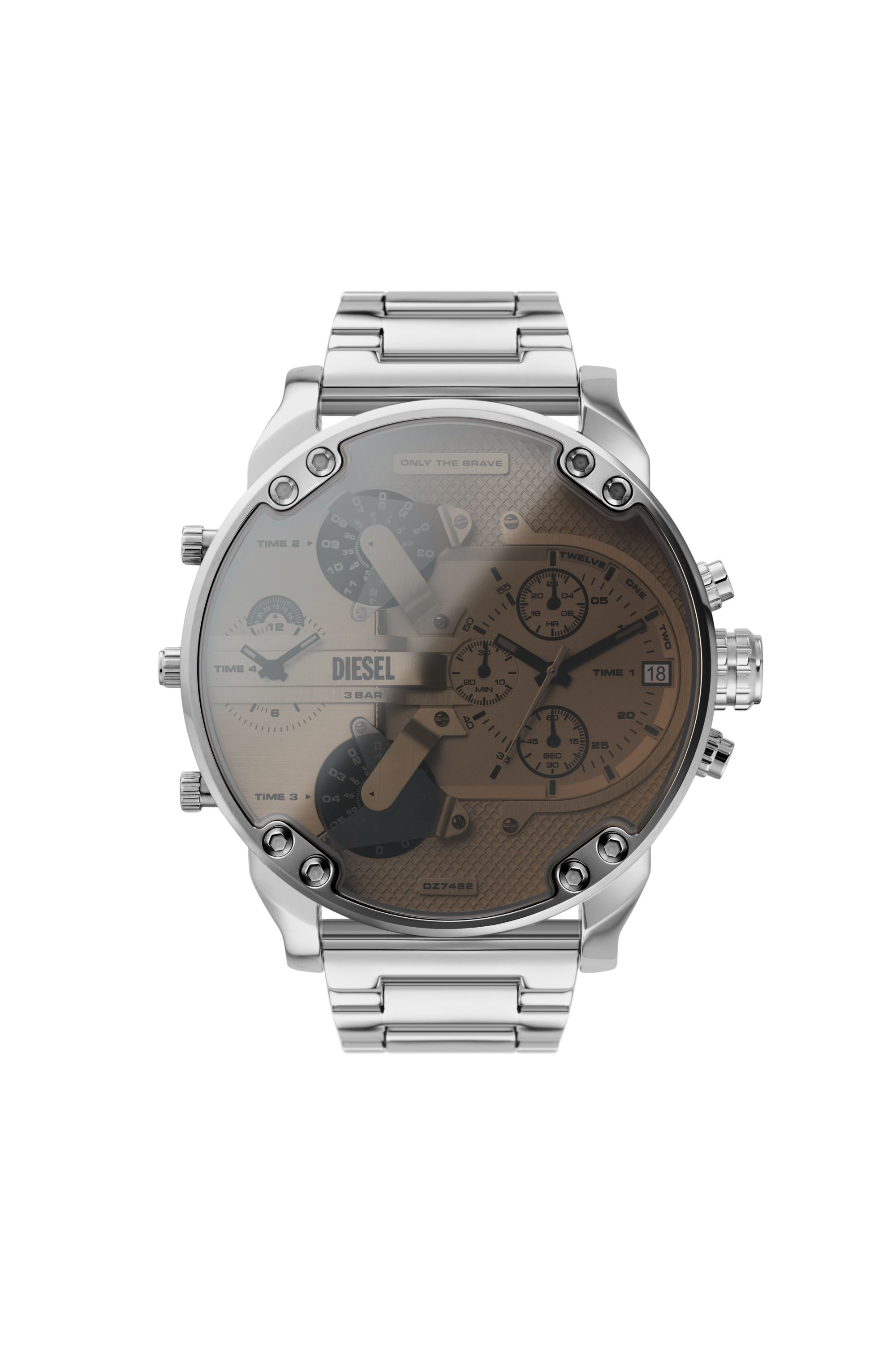 Diesel - DZ7482, Man Mr. Daddy 2.0 chronograph stainless steel watch in Silver - Image 1