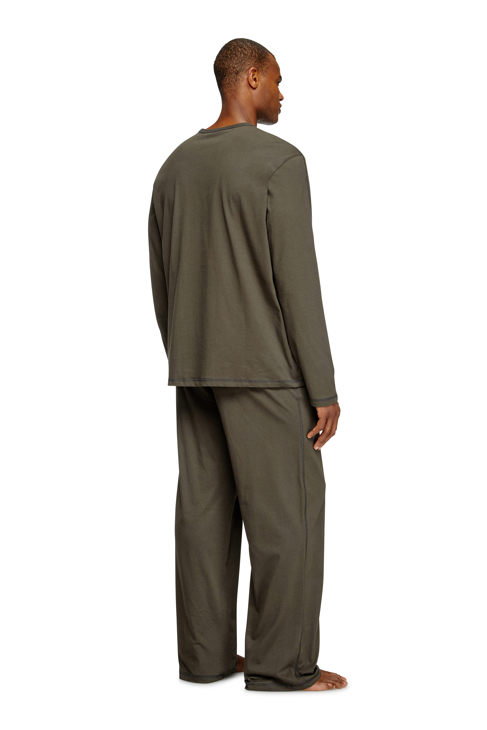 Diesel - SET-ADRIAN-UTLT, Pyjama en jersey de coton Homme in Marron - 2