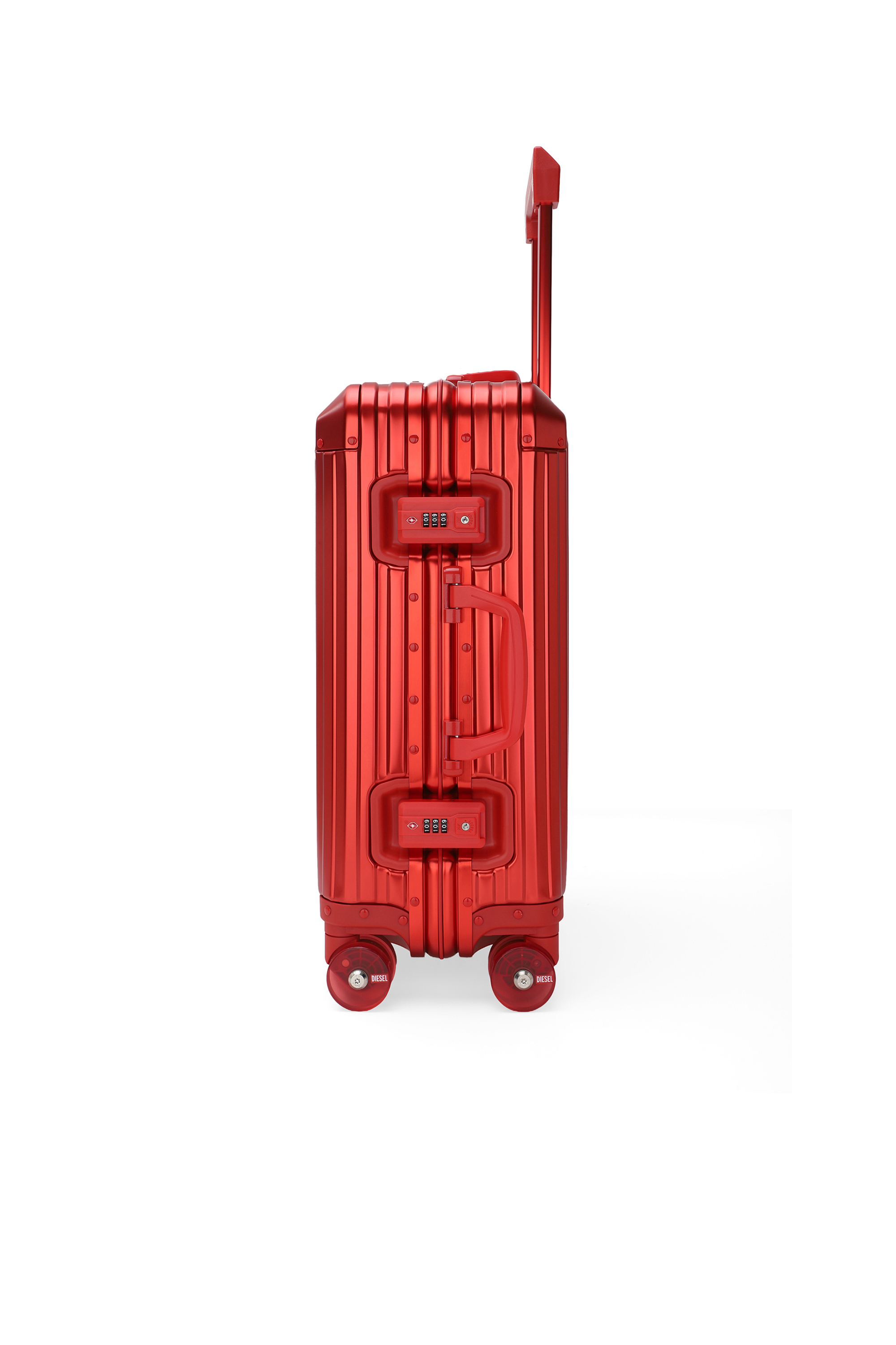 Diesel - DIESEL ALUMINUM TROLLEY- DSL002, Valise en aluminium taille S Mixte in Rouge - 4