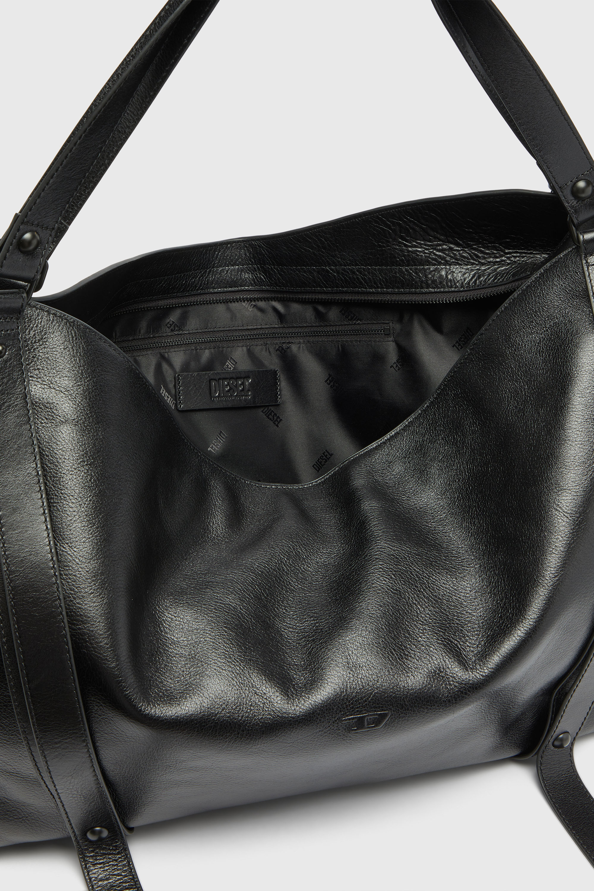 Diesel - D-ONE DUFFLE 48H, D-One-Sac polochon en cuir Mixte in Noir - 3
