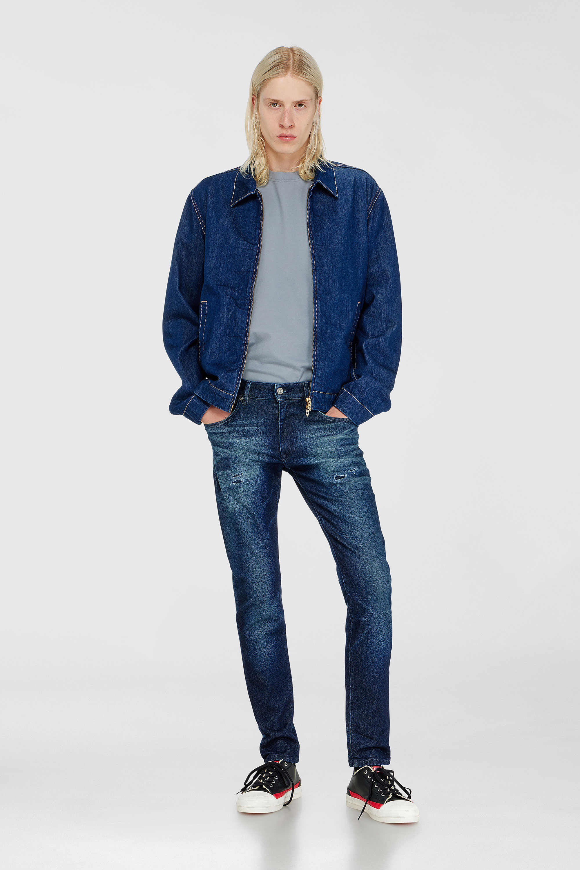 Diesel - Slim Jeans 2019 D-Strukt 0KBBU Homme, Bleu Fonc&eacute; - Image 2