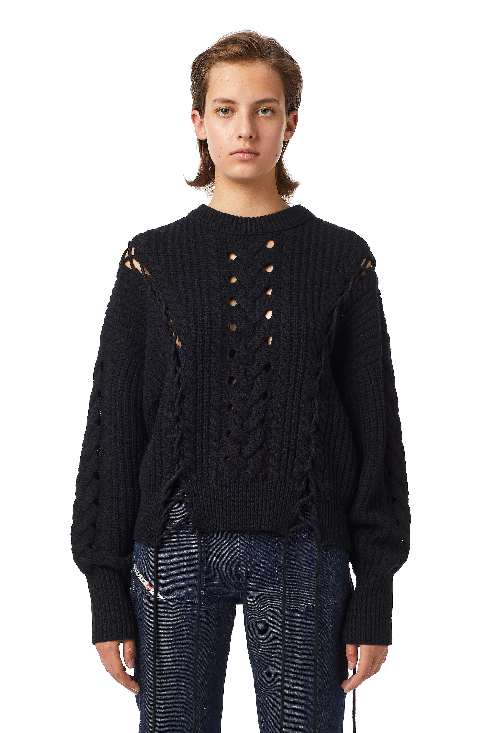 M-NEBRASKA, Noir - Pull Maille
