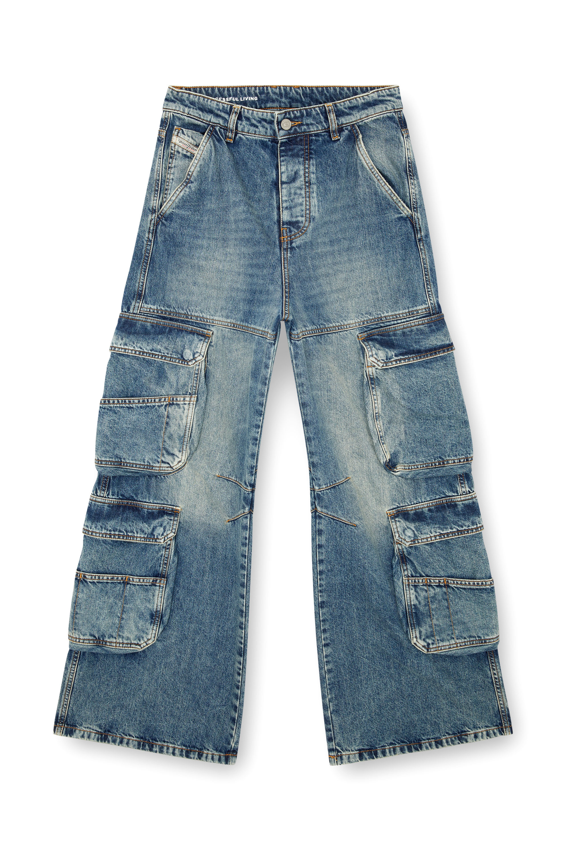 Diesel - Femme Straight Jeans 1996 D-Sire 0NLAX, Bleu moyen - Image 3