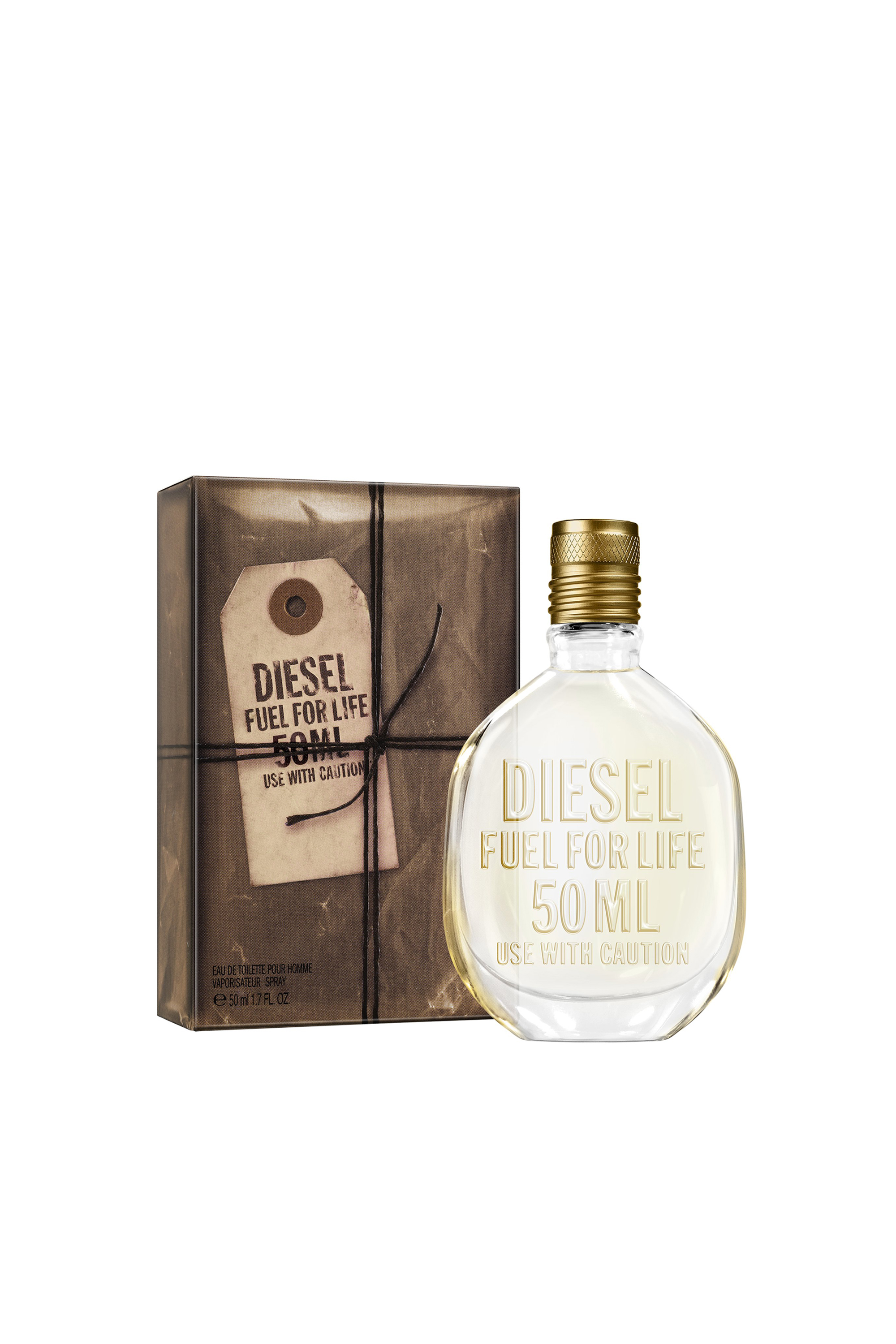 Diesel - FUEL FOR LIFE 50ML WITHOUT POUCH, Fuel For Life Man, 50ml, Eau De Toilette Homme in Beige - 2