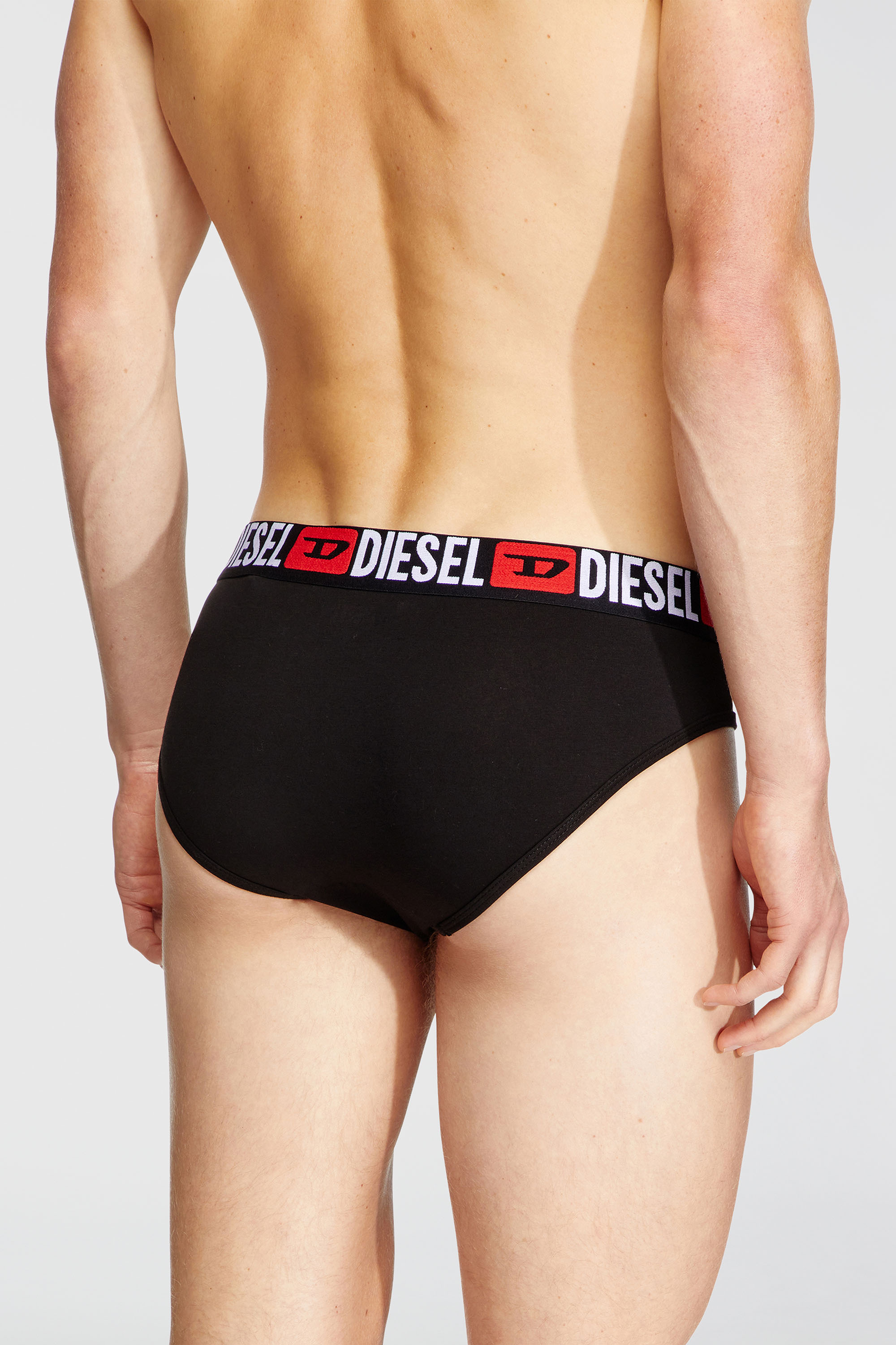 Diesel - UMBR-ANDRETHREEPACK, Lot de trois slips unis Homme in Noir - 4