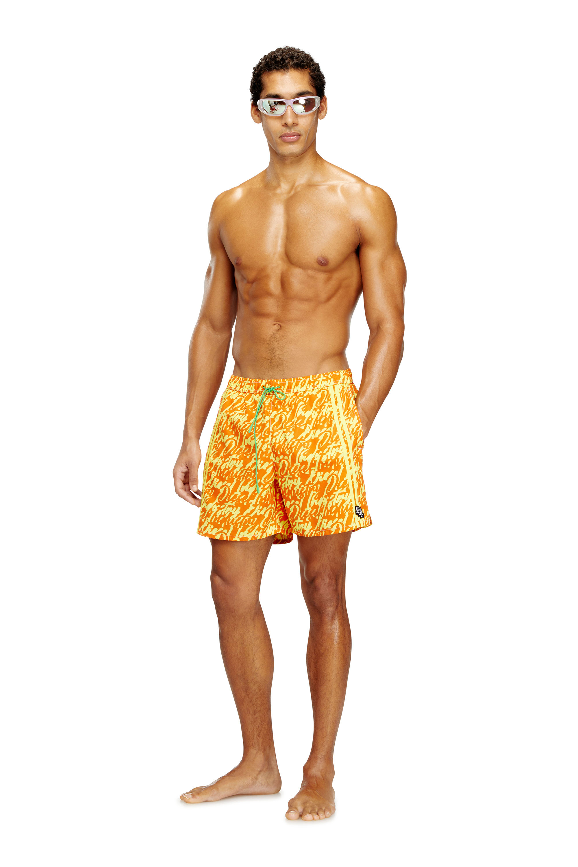 Diesel - SOCCER-41-D-POP, Shorts de bain avec imprimé logo intégral Homme in ToBeDefined - 1