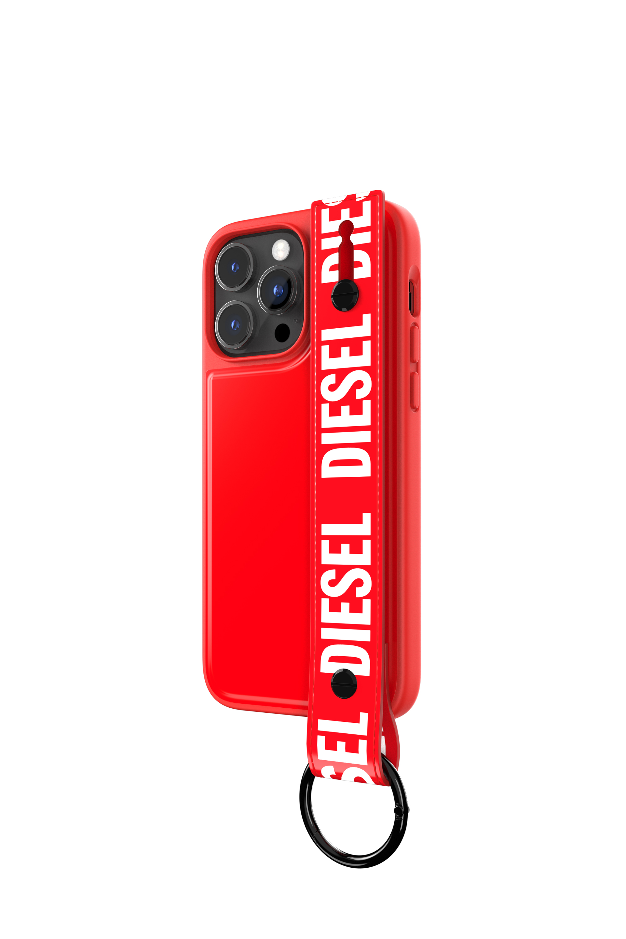 Diesel - 50288 MOULDED CASE, Coque avec bande r&eacute;tractable pur iPhone 14 Pro Max Mixte in Rouge - 4