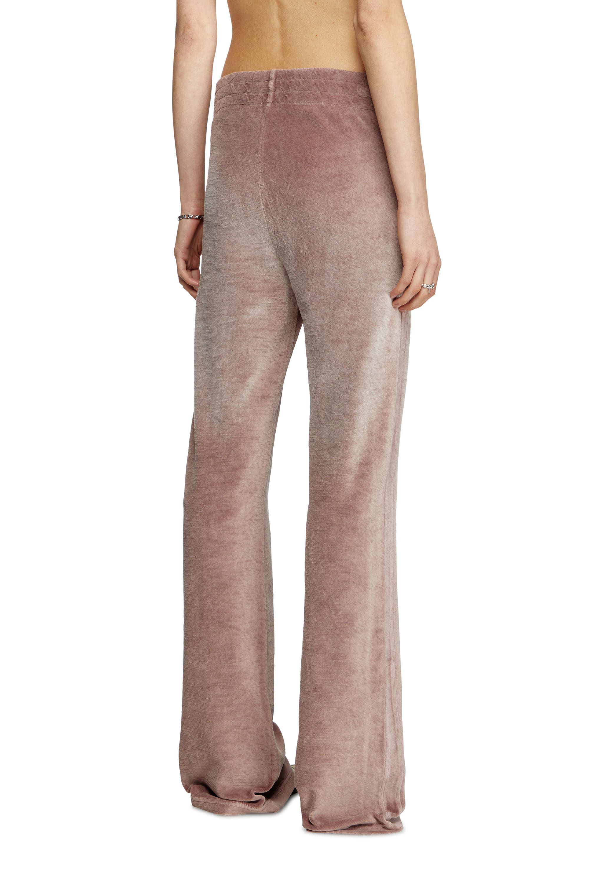 Diesel - P-ELY-Q1, Pantalon de survêtement à jambe large Femme in Rose - 4