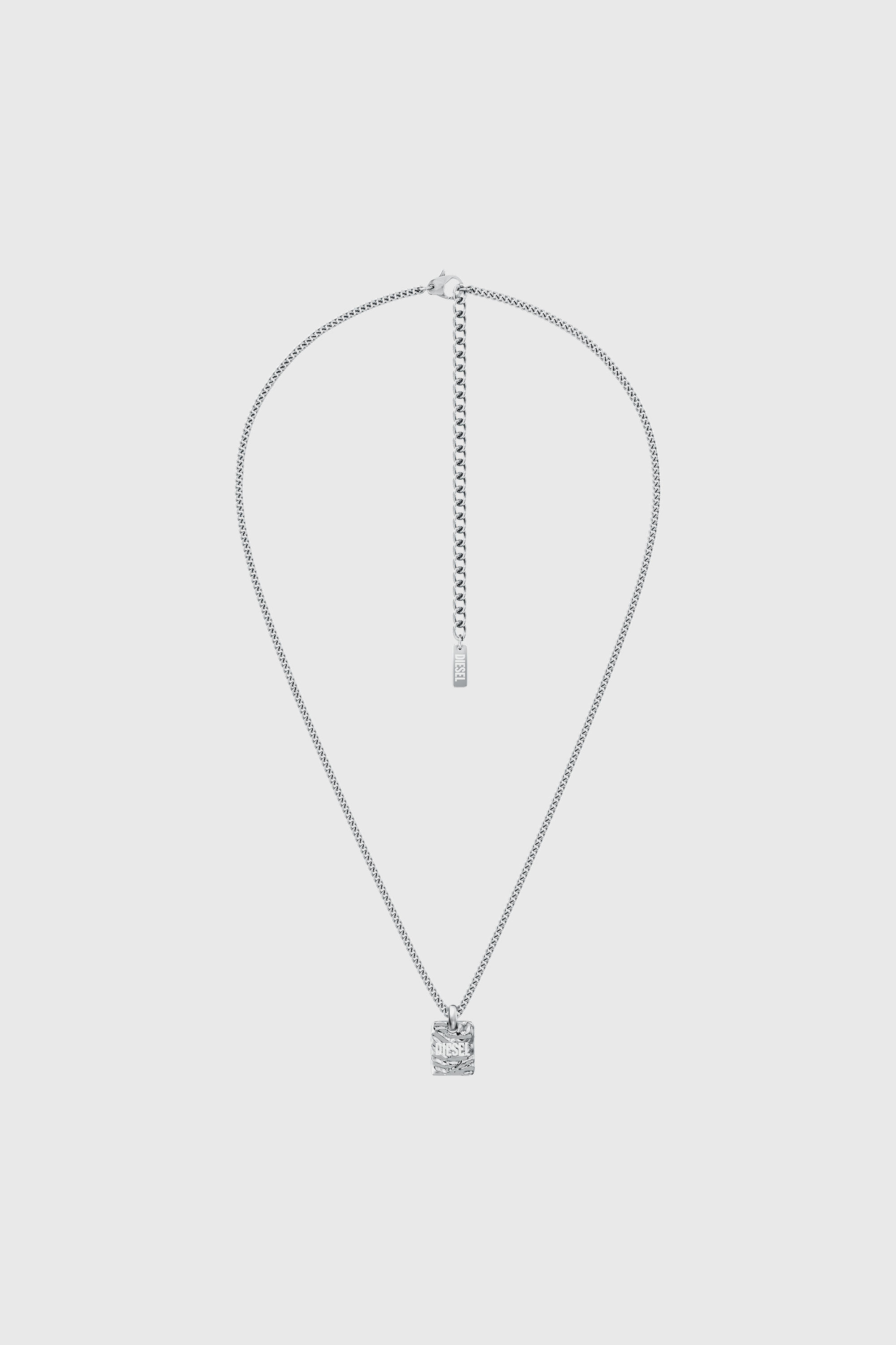 Diesel - DX1734040, Collier pendentif en acier inoxydable Mixte in Gris argent&eacute; - 1
