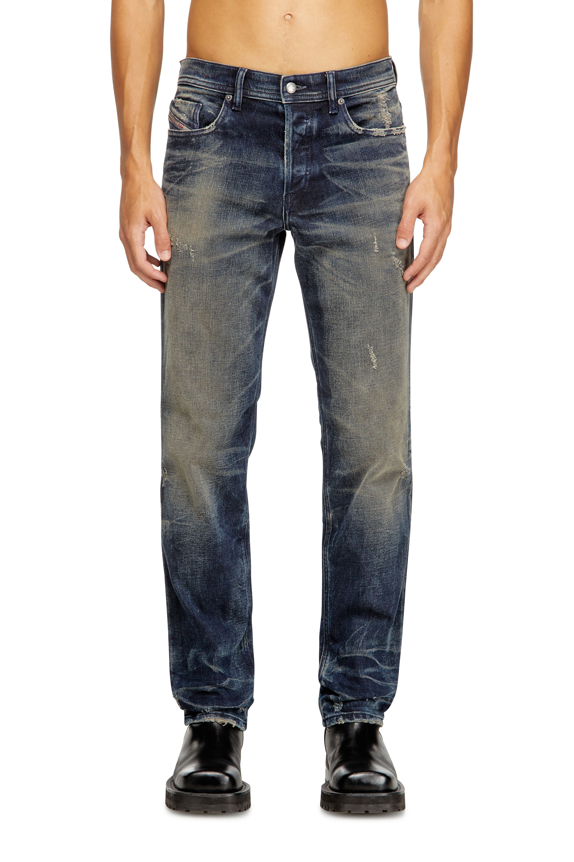 Diesel - Regular Jeans 2023 D-Finitive 09M46 Homme, Bleu Foncé - Image 3