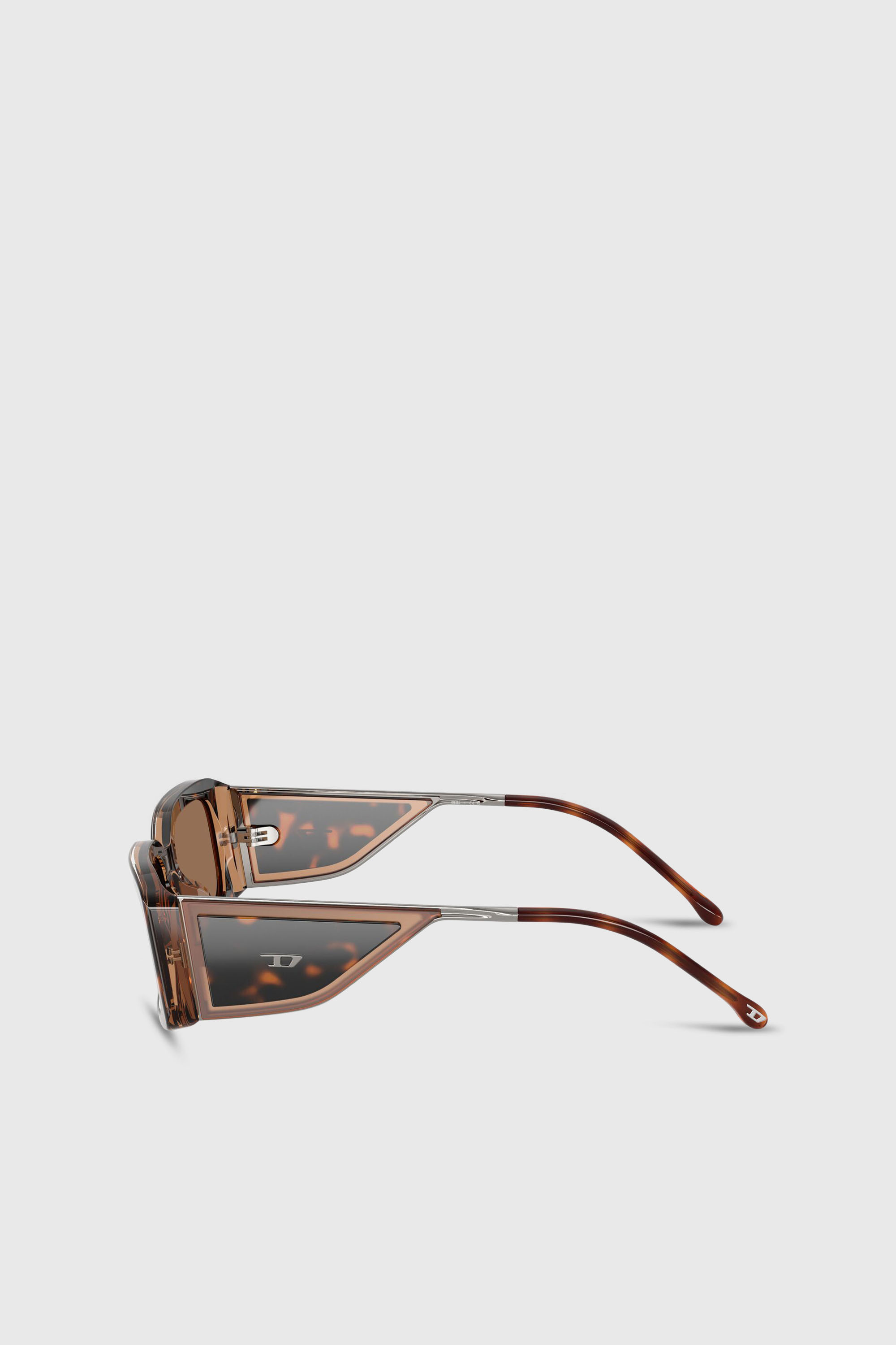 Diesel - 0DL2017U, Lunettes de soleil rectangulaires Mixte in Marron - 5