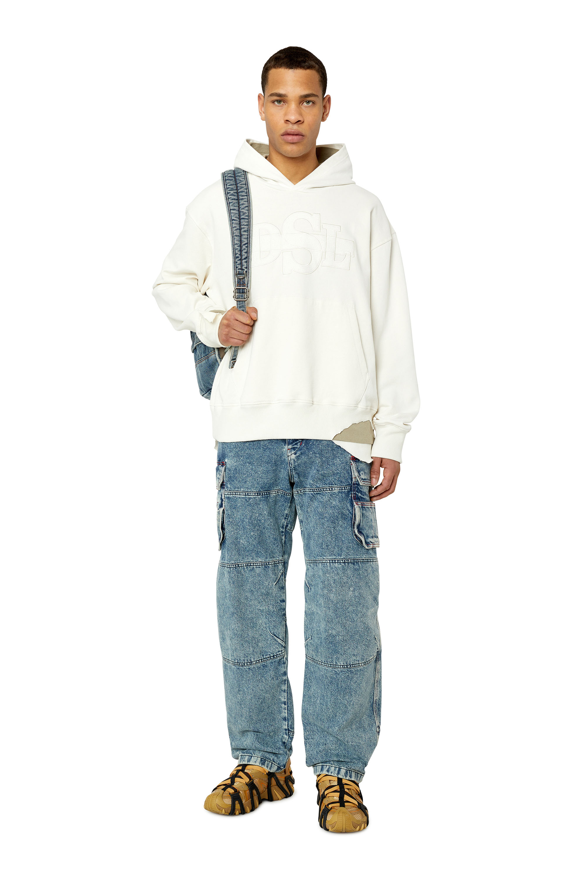Diesel - D-Fish 0EMAN Straight Jeans, Bleu moyen - Image 4