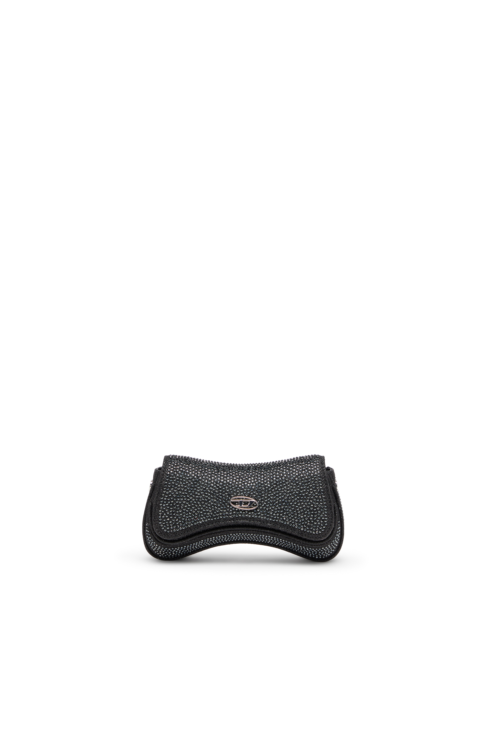Diesel - PLAY CROSSBODY XS, Play-Sac à bandoulière mini en Lurex cristal Femme in Noir - 1