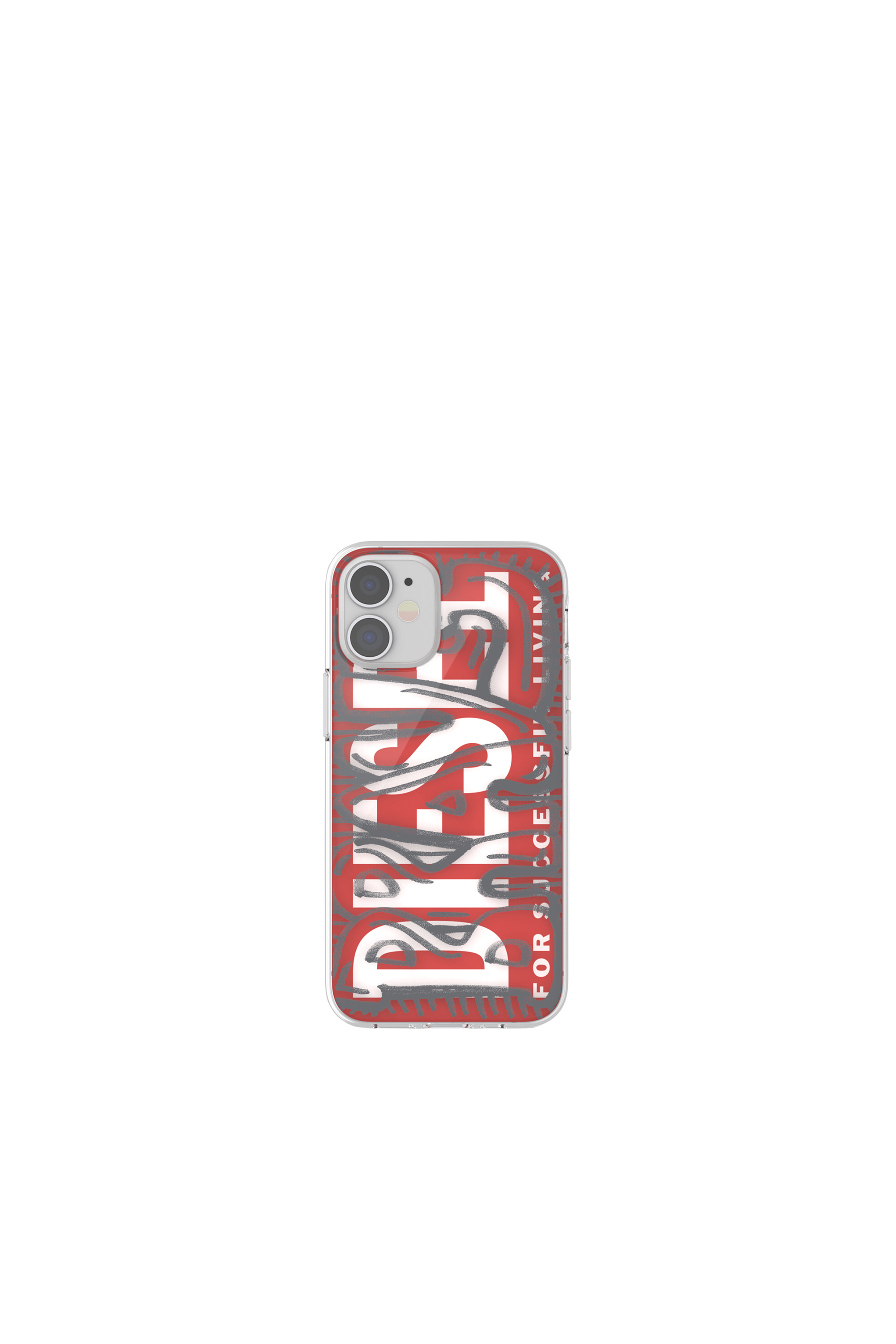 Diesel - 42566 STANDARD CASE, Coque en TPU ultra-léger pur iPhone 12 Mini Mixte in Rouge - 2