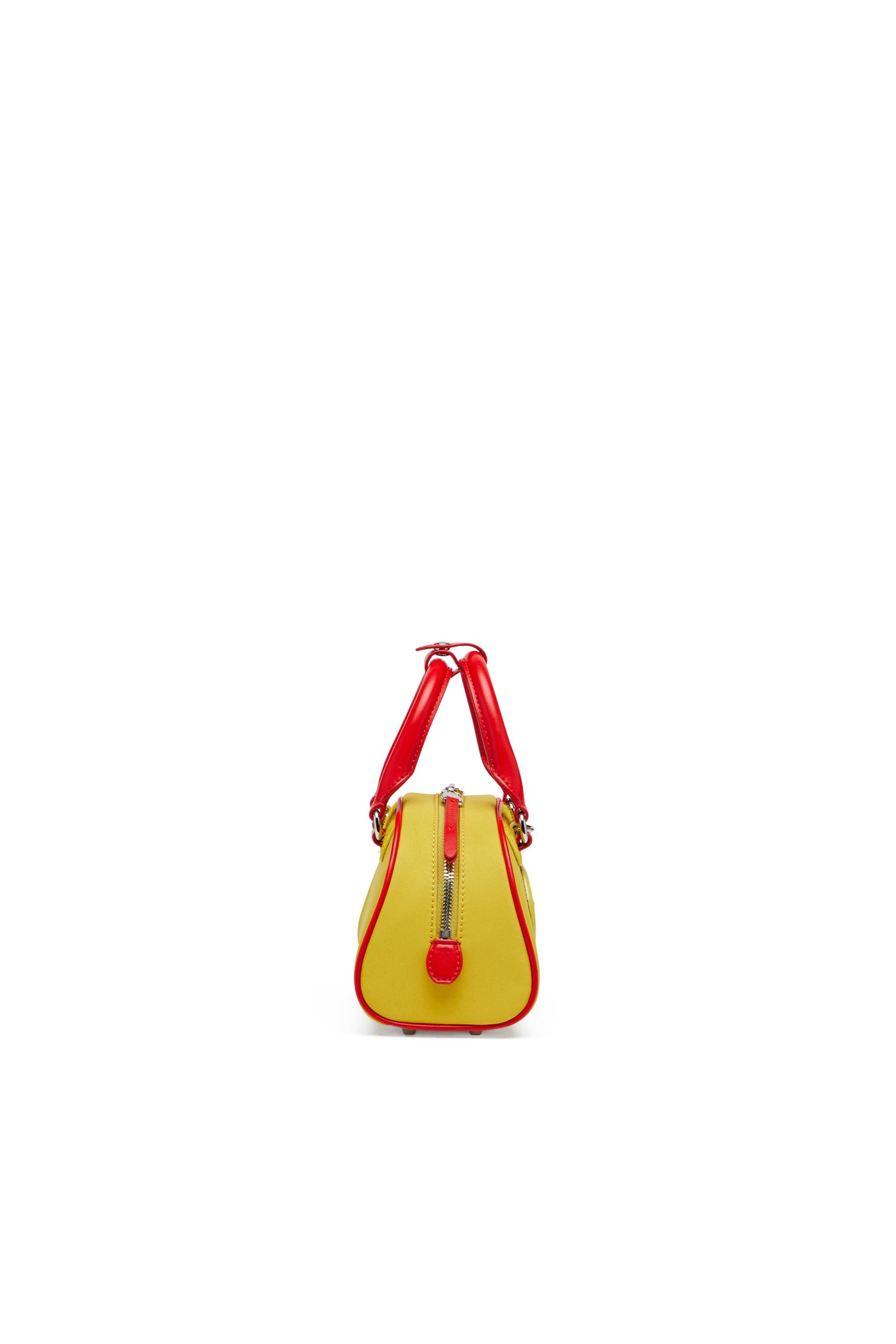 Diesel - 1DR DOME CROSSBODY, Mini sac bowling color-block Femme in Jaune - 3