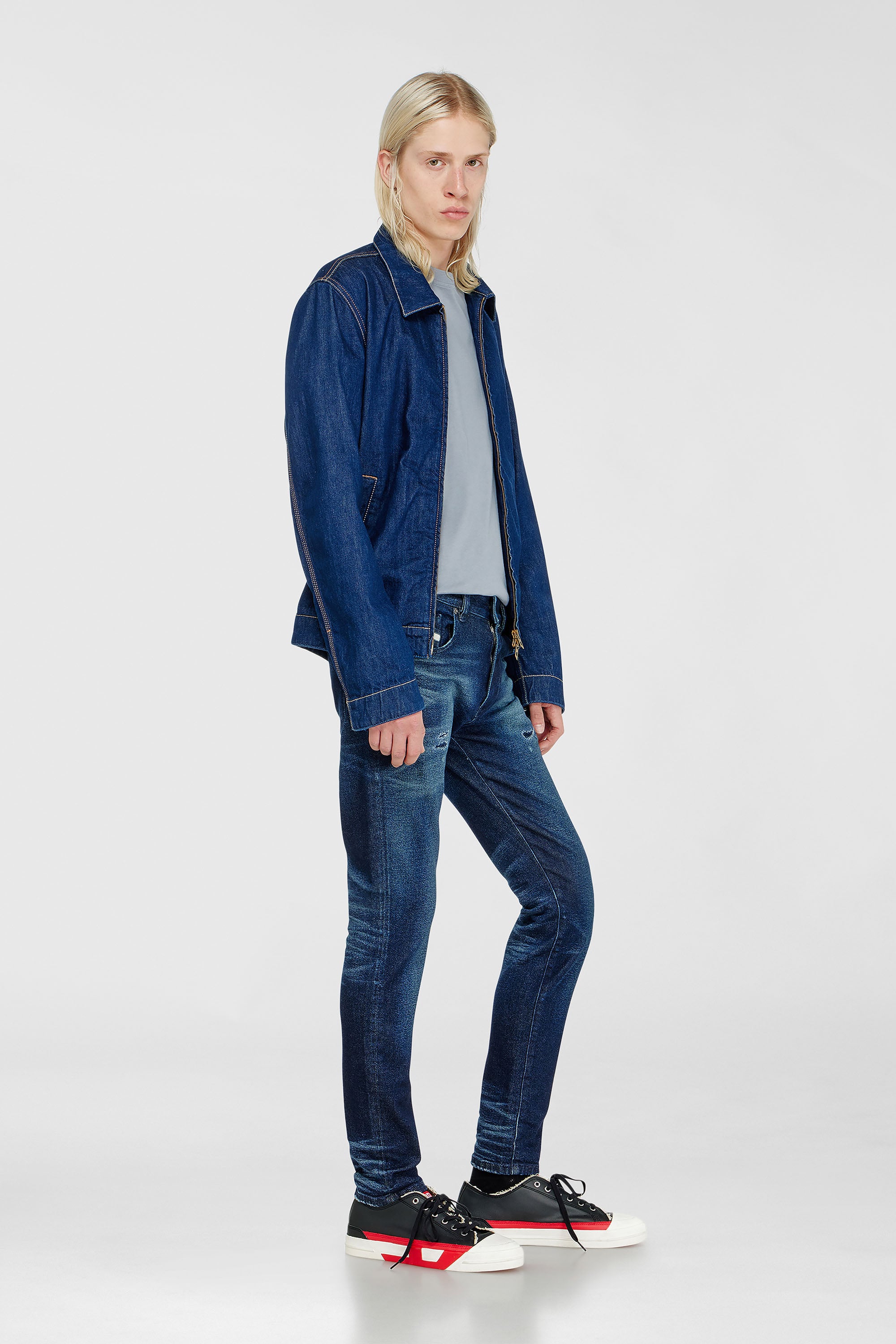 Diesel - Slim Jeans 2019 D-Strukt 0KBBU Homme, Bleu Fonc&eacute; - Image 1