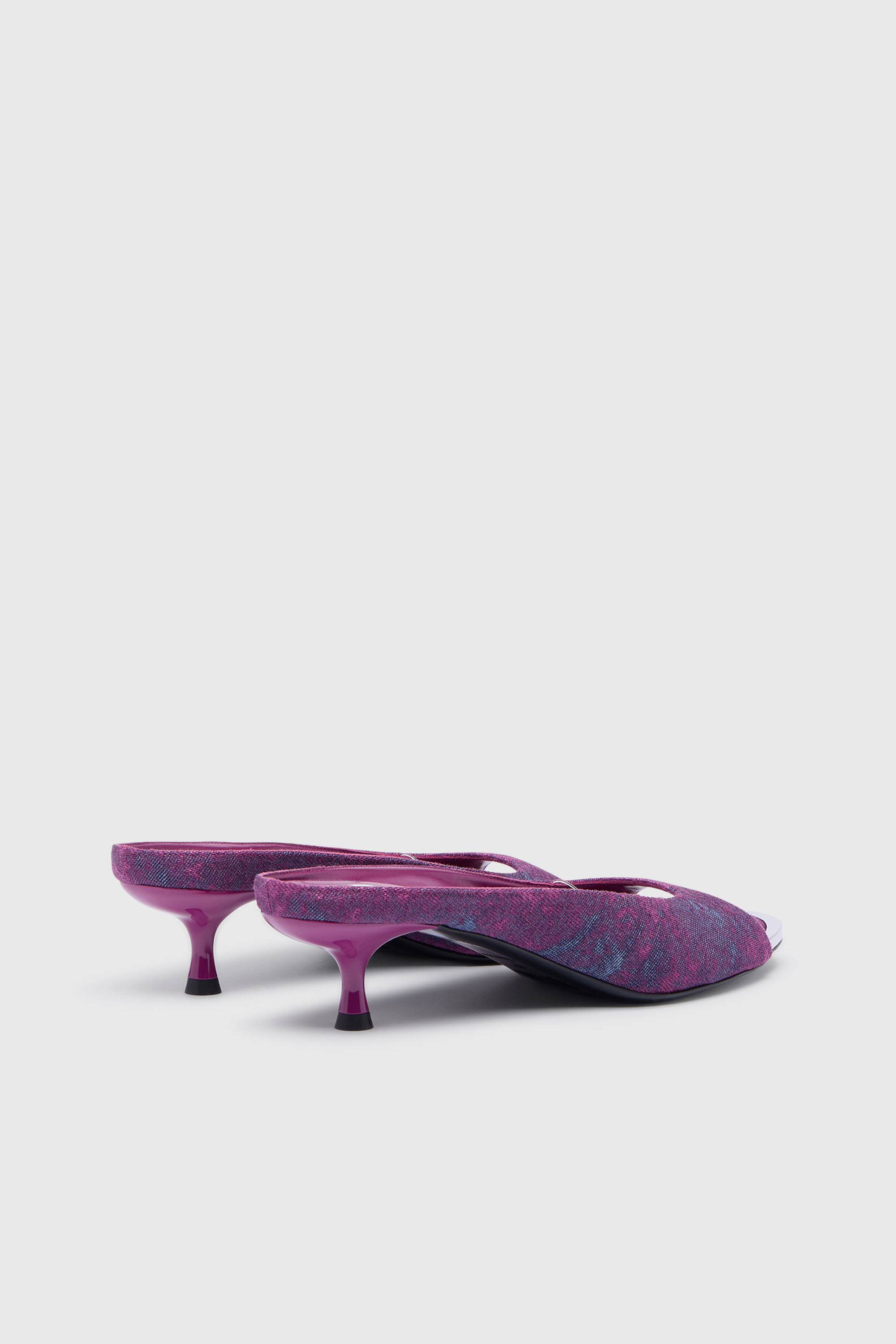 Diesel - D-DIAM'S-SA-40, D-Diam&rsquo;s-Mule en denim avec Oval D flottant Femme in Violet - 3