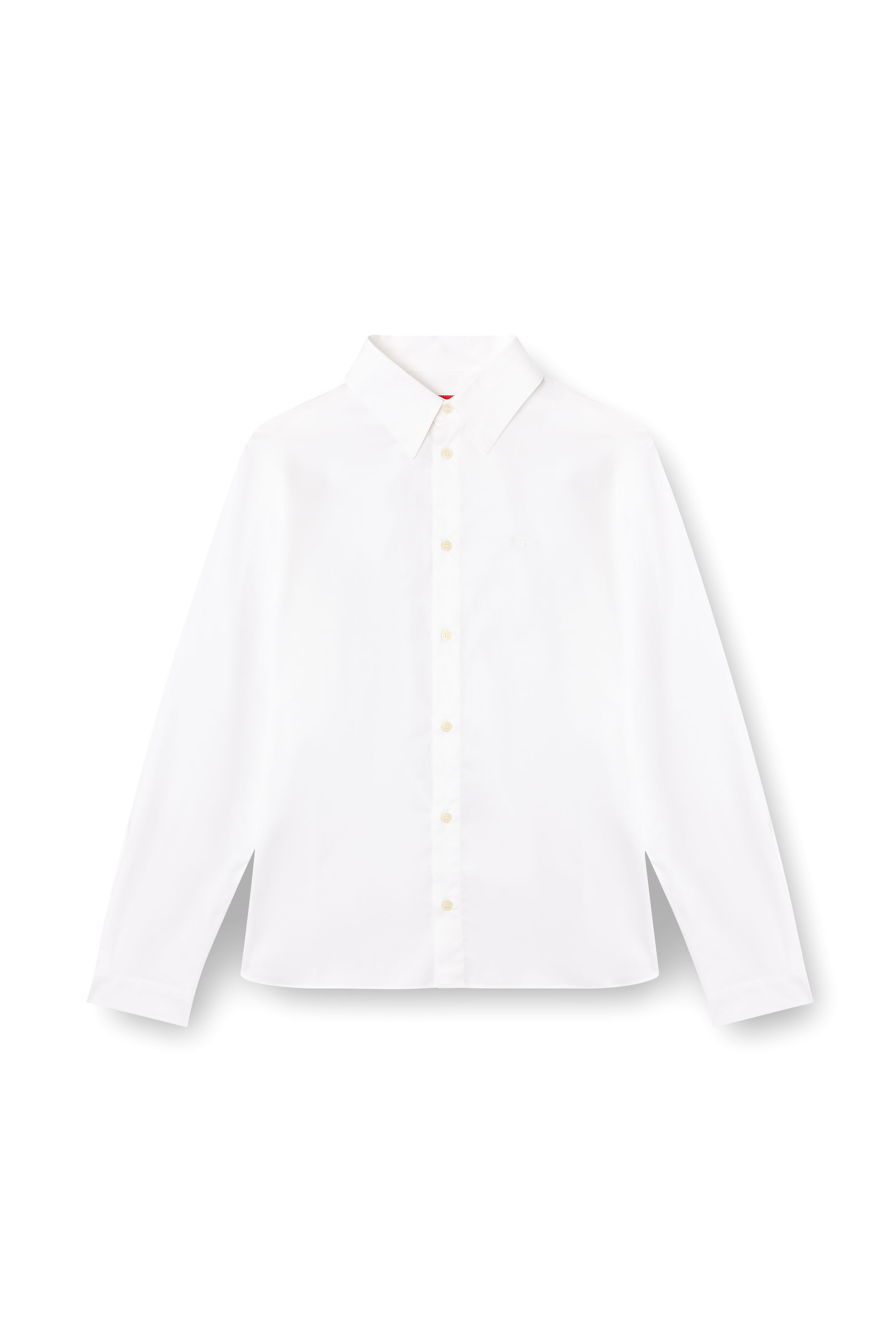 Diesel - S-FITTY-QFAV, Chemise avec broderie Oval D Homme in Blanc - 3