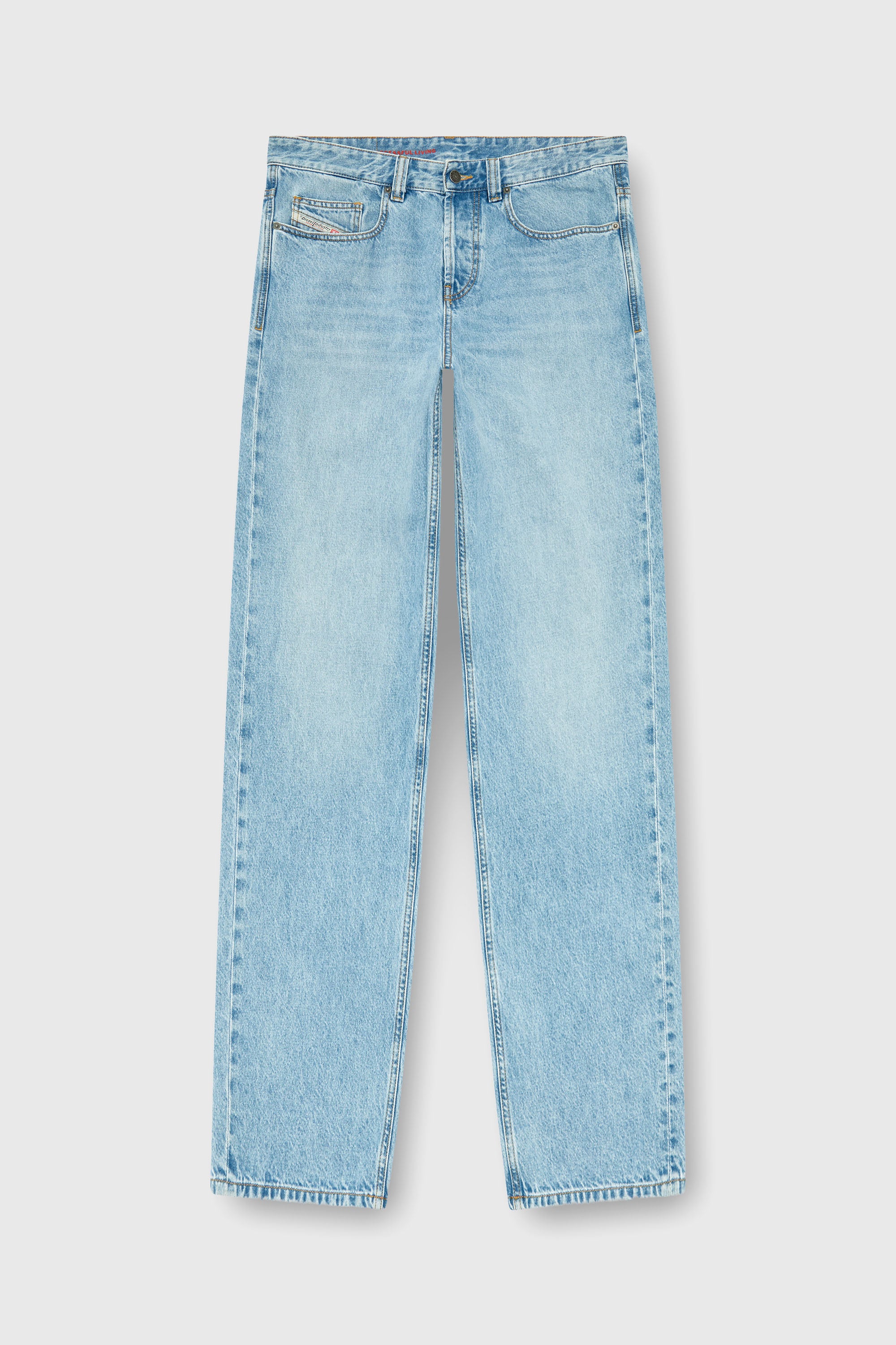 Diesel - Relaxed Jeans 2001 D-Macro 09I29 Homme, Bleu Clair - Image 2