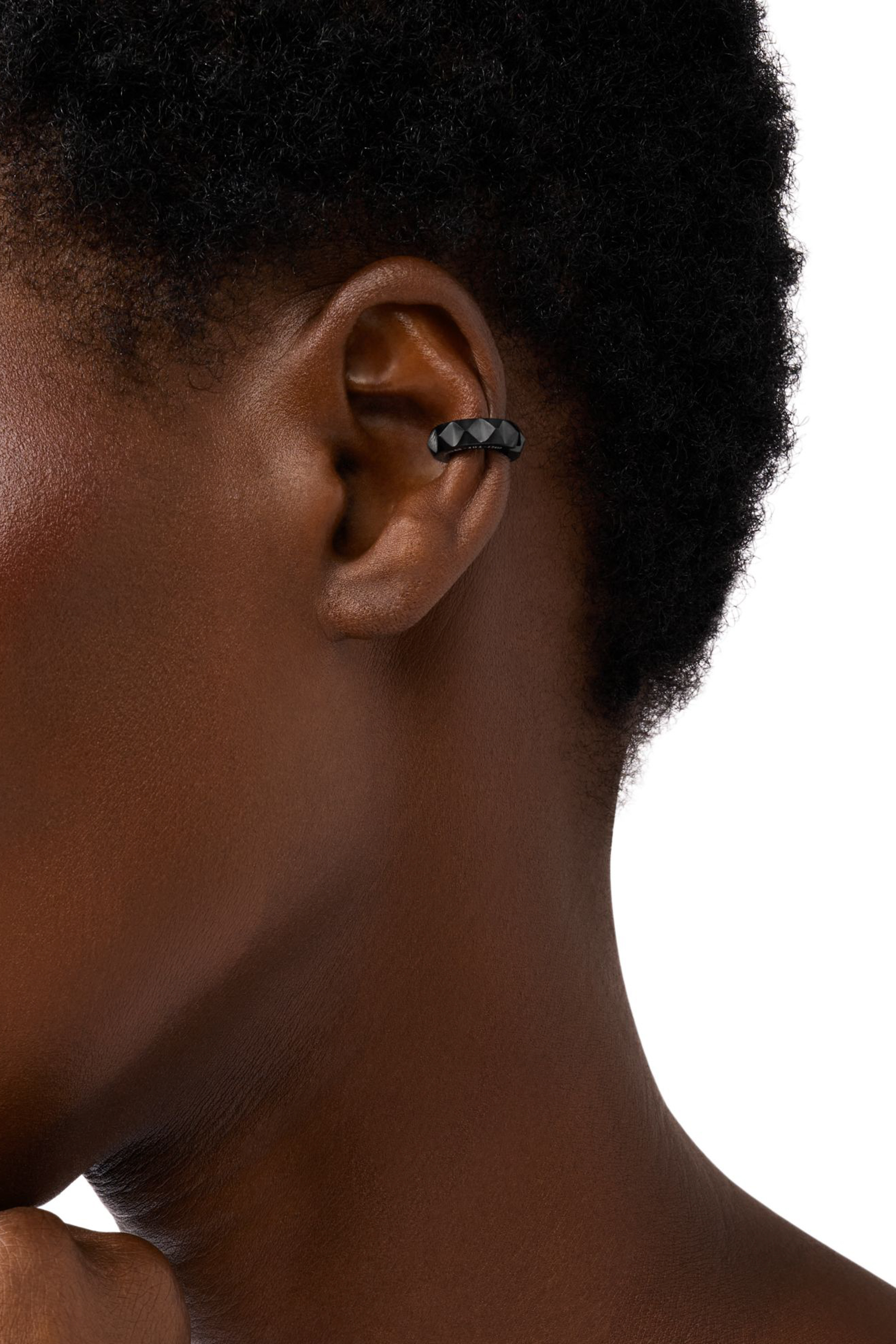 Diesel - DX1556001 JEWEL, Unisex's Black Stainless Steel Cuff Earring in Black - 4