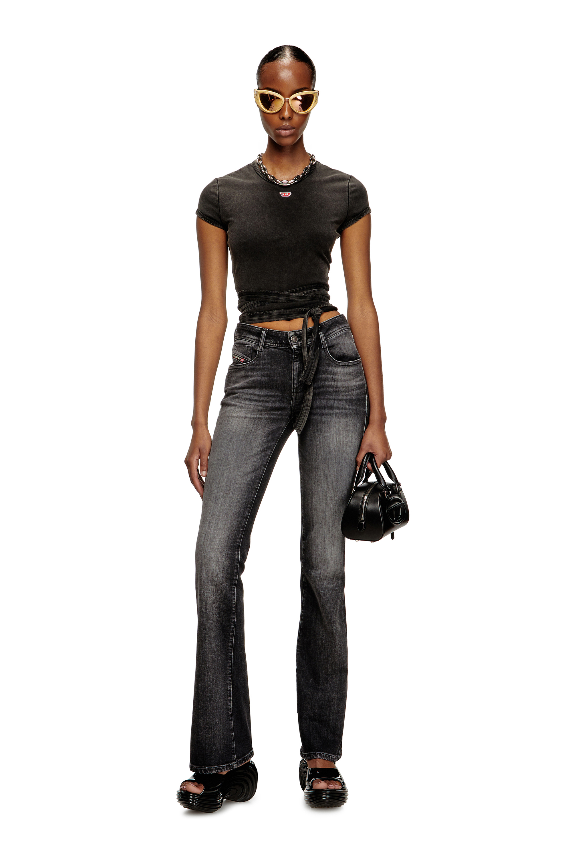 Diesel - MELISSA QUANTUM PLATFORM, Mule à plateforme en Melflex® Femme in Noir - 2