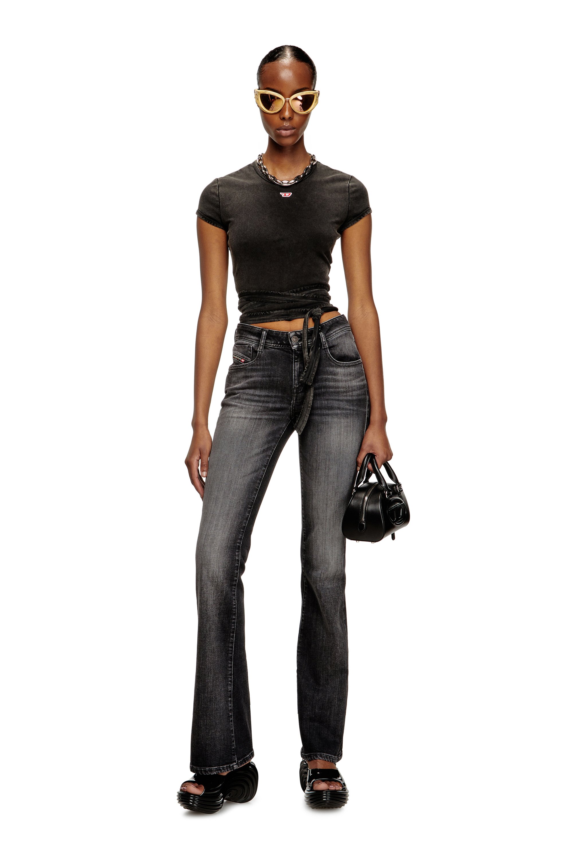 Diesel - MELISSA QUANTUM PLATFORM, Woman's Platform mule in Melflex® in Black - 7