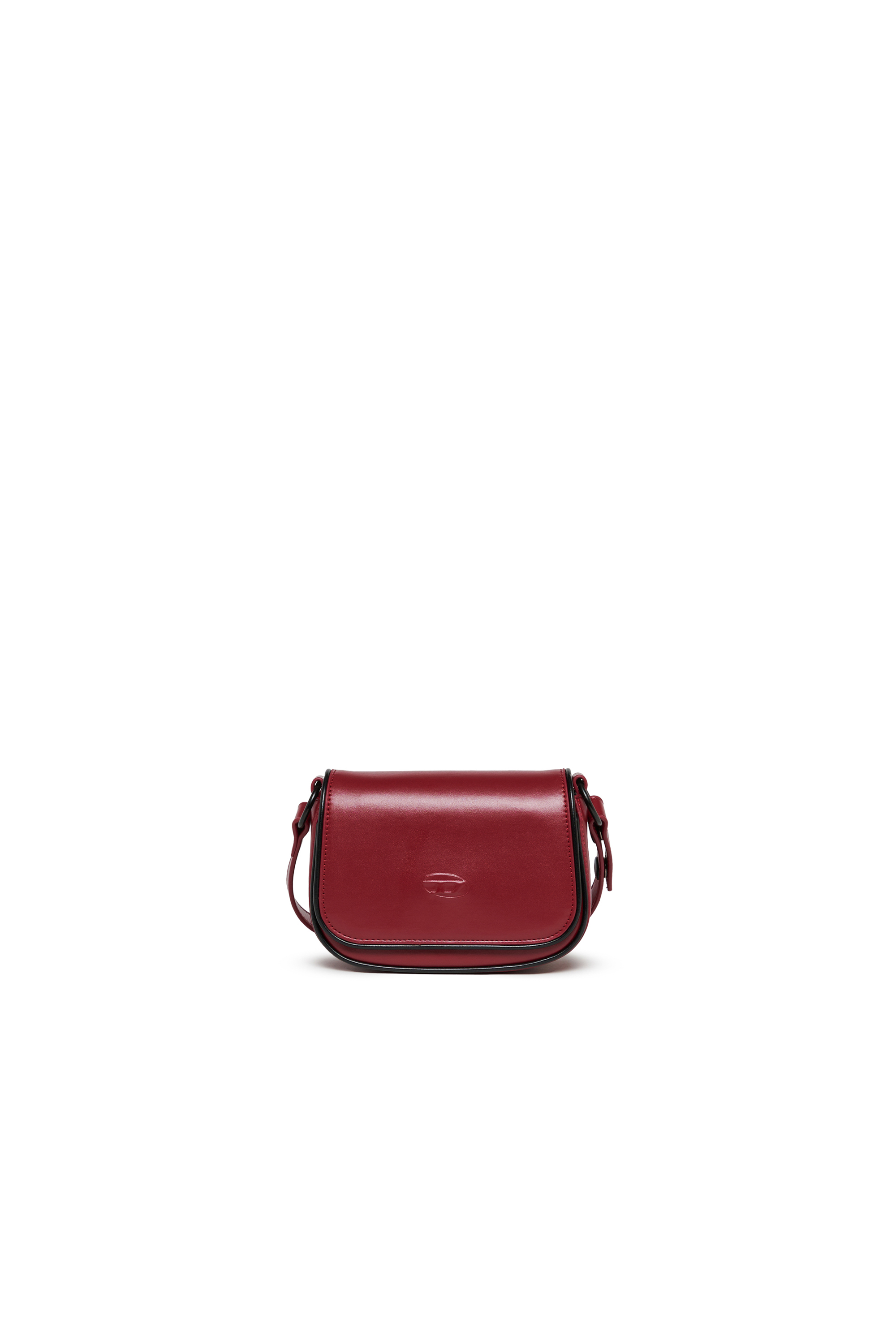 Diesel - WIRT, WIRT - Sac bandouli&egrave;re avec logo Oval D emboss&eacute; Femme in Rouge - 1