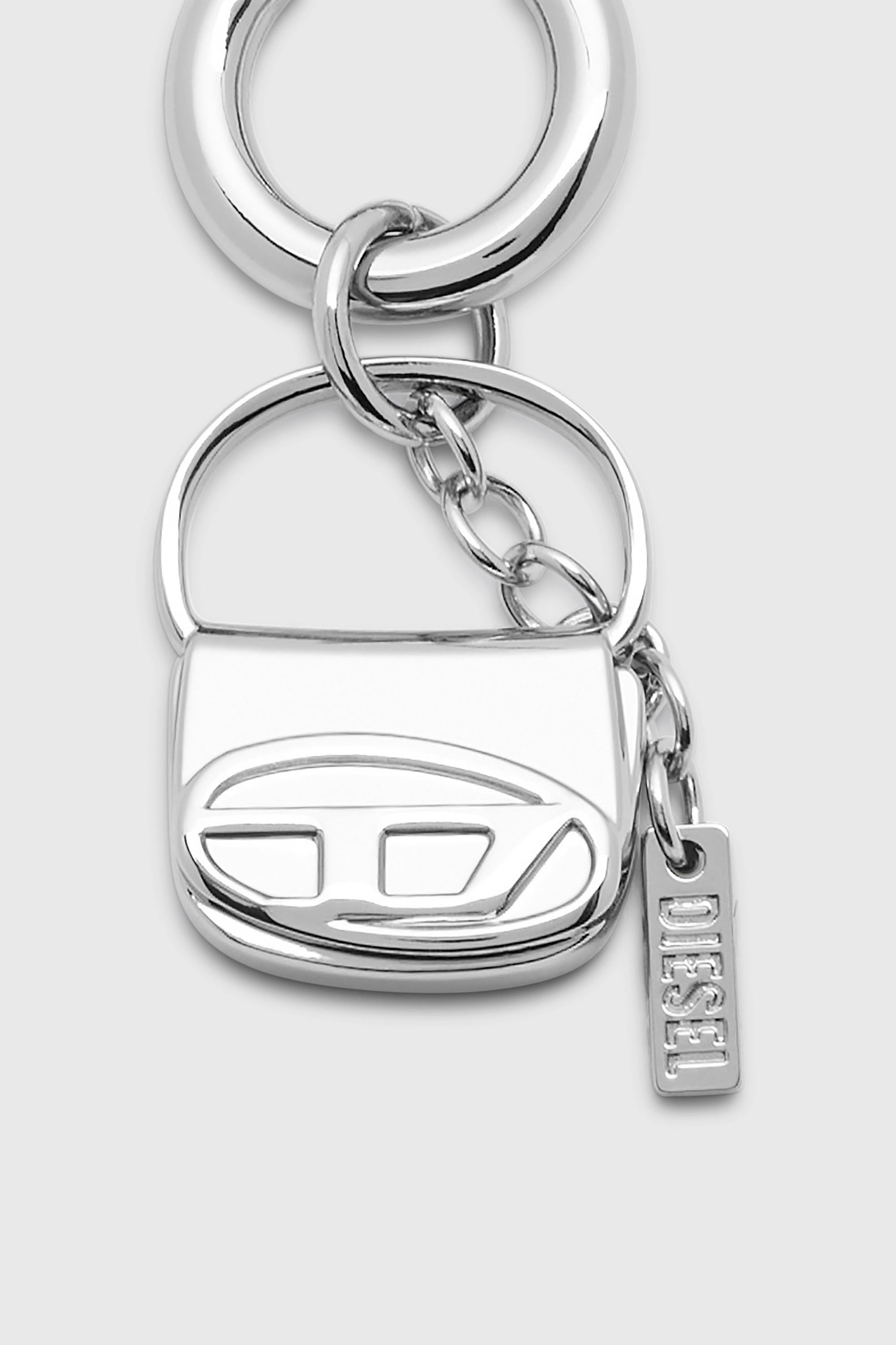Diesel - CHARM-1DR, Woman's Metal charm with mini 1DR charm in Silver - 2