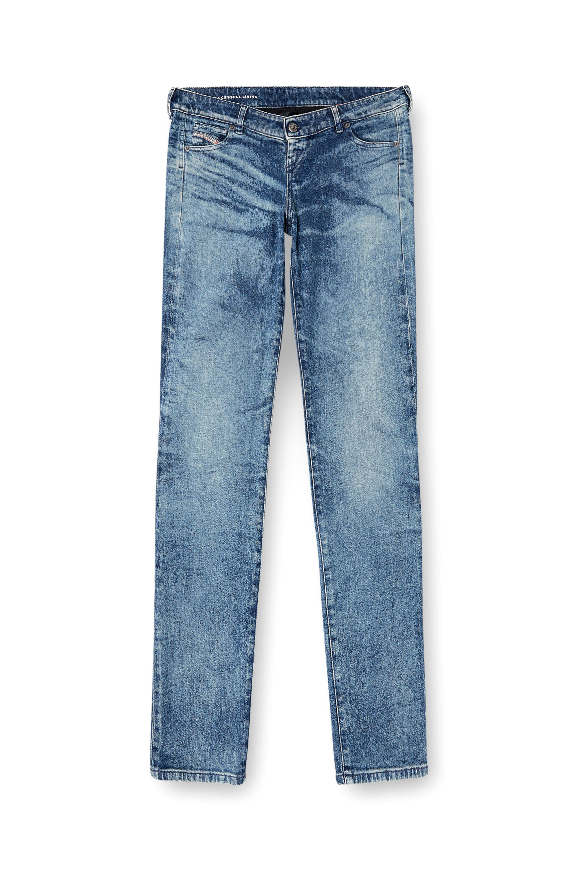 Diesel - Regular Jeans D-Waisty 007DI Femme, Bleu moyen - Image 3