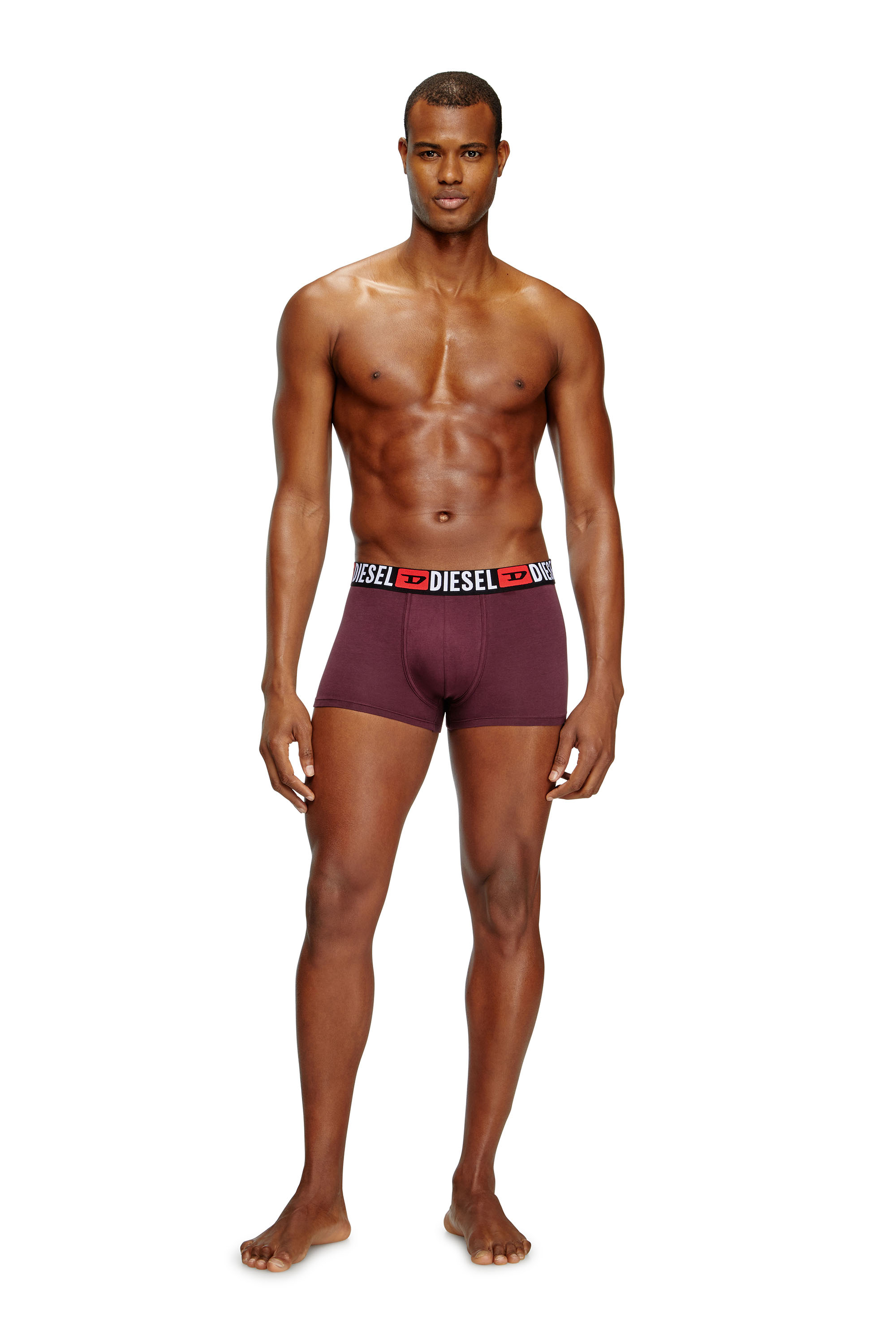 Diesel - UMBX-DAMIENTHREEPACK, Lot de trois boxers avec taille ornée du logo sur toute la surface Homme in Polychrome - 3