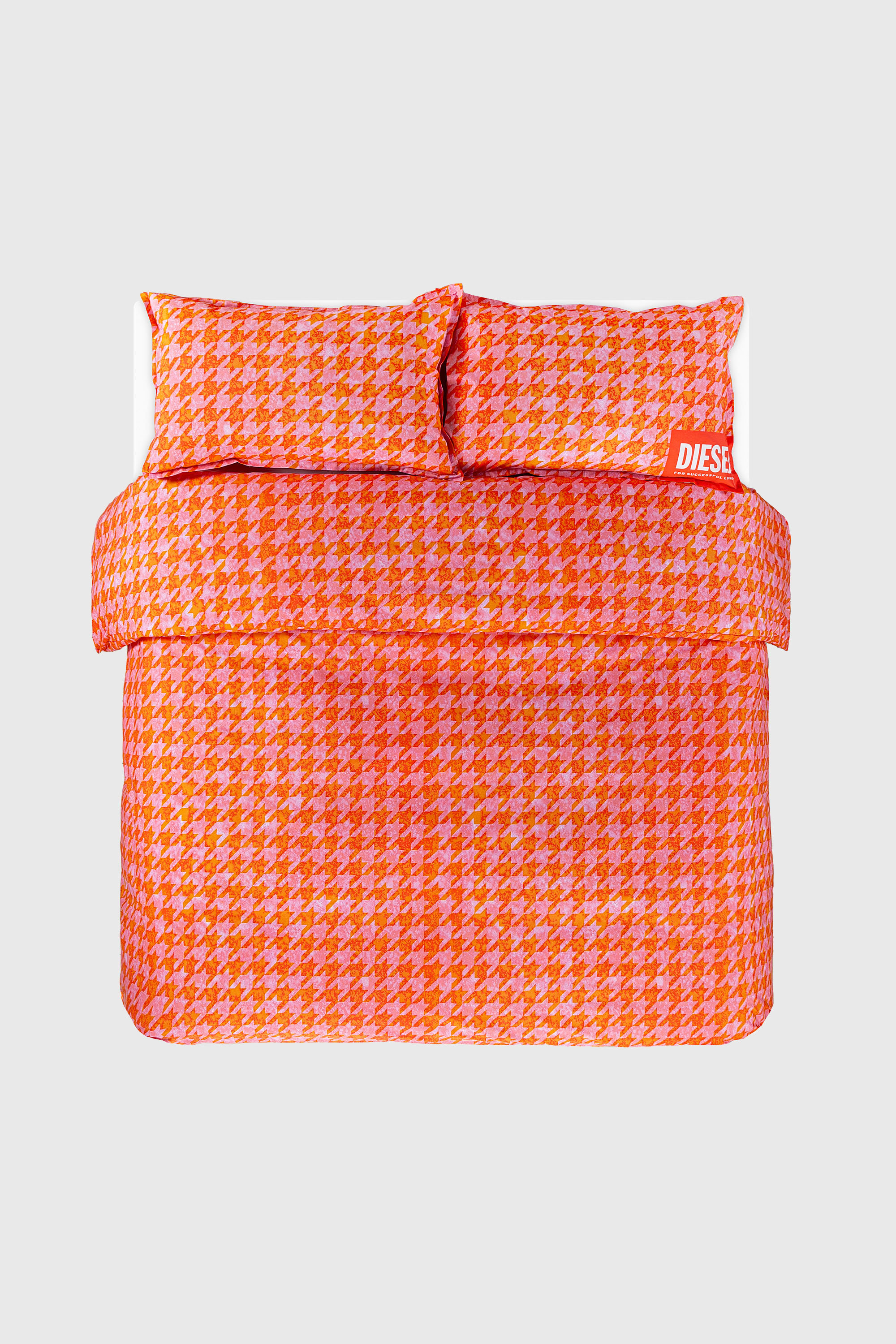 Diesel - 1018105  DROP PINK/RED PERCALE DUVET COV, Parure de lit en percale pour lit queen size Mixte in Orange - 1