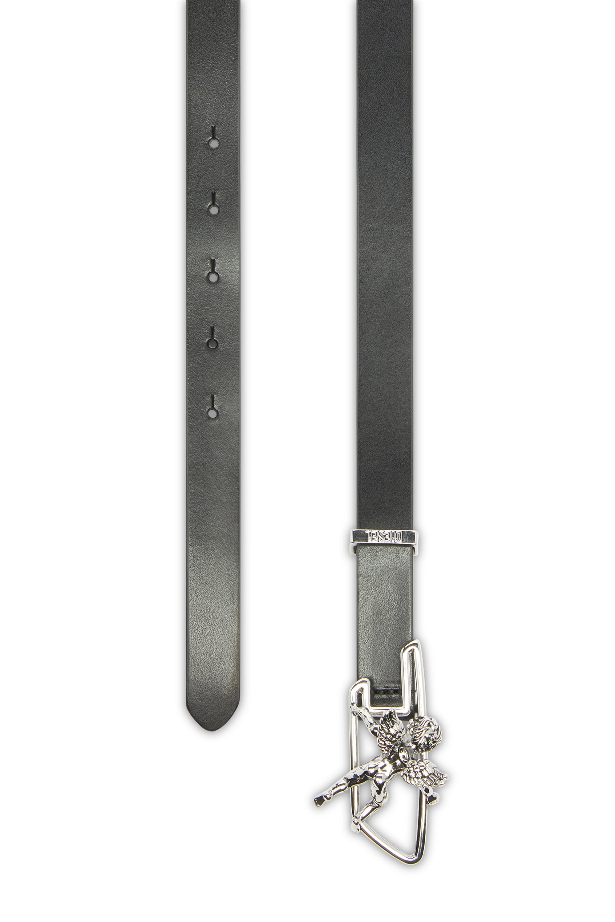 Diesel - B-D LINE W ANGEL 20, Ceinture 2 cm en cuir avec boucle contour ch&eacute;rubin D Femme in Noir - 2