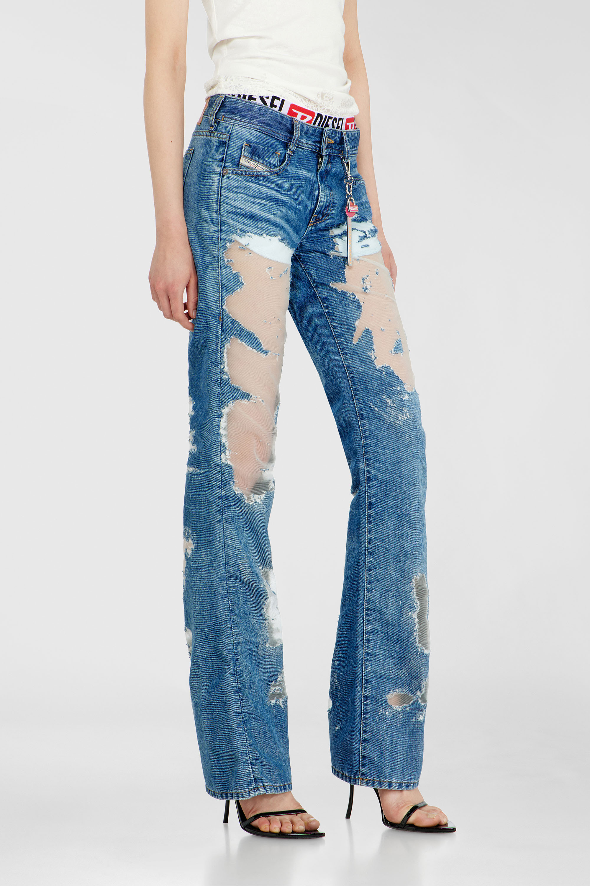 Diesel - Bootcut Jeans 1969 D-Ebbey 068ZH Femme, Bleu moyen - Image 5