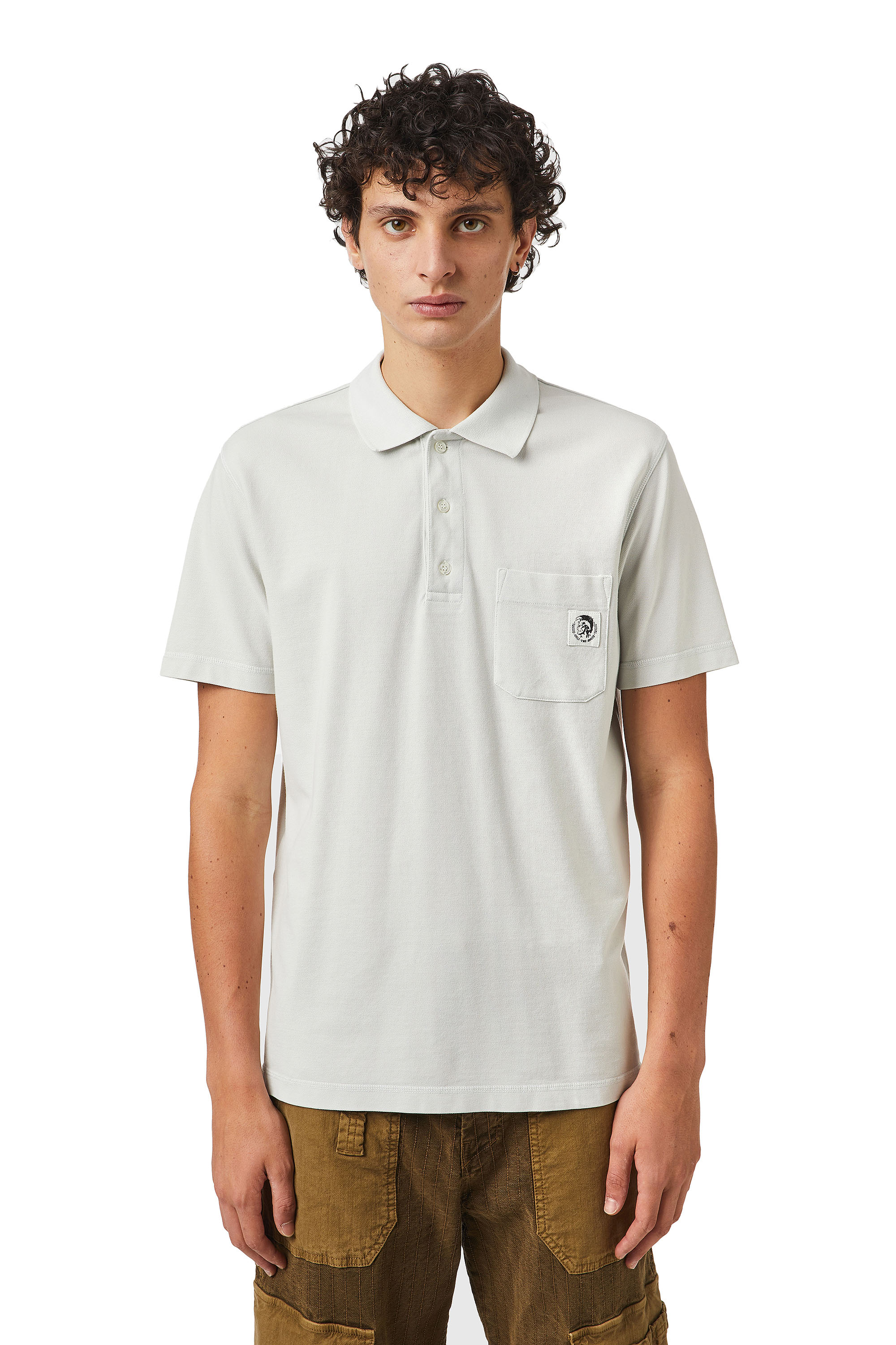 T-POLO-WORKY-B1, Gris Clair - Polos