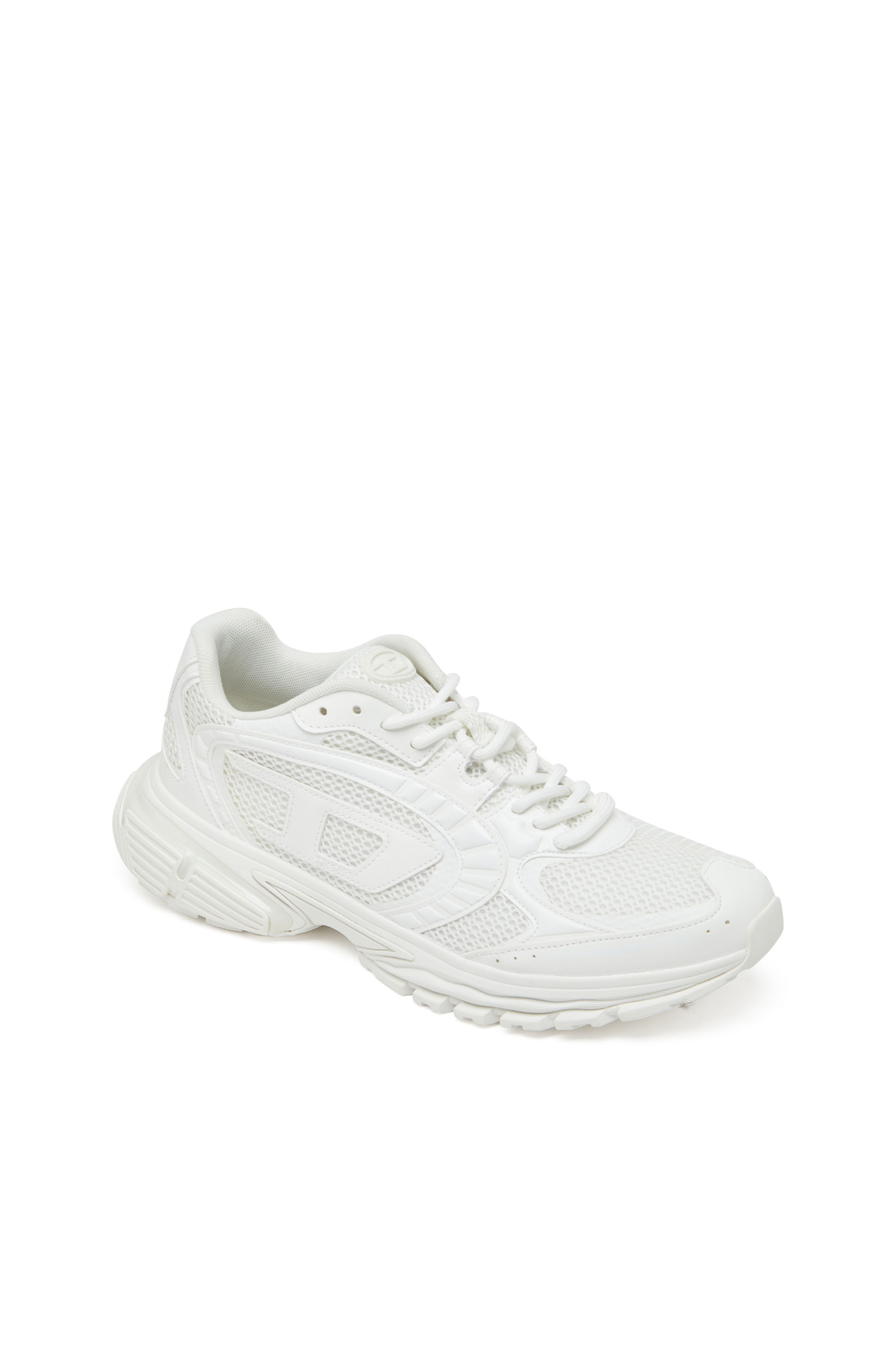 Diesel - S-PRO-V-DENSE LOW, S-Pro-V-Dense-Sneakers en mesh avec logo Oval D Homme in Blanc - 6