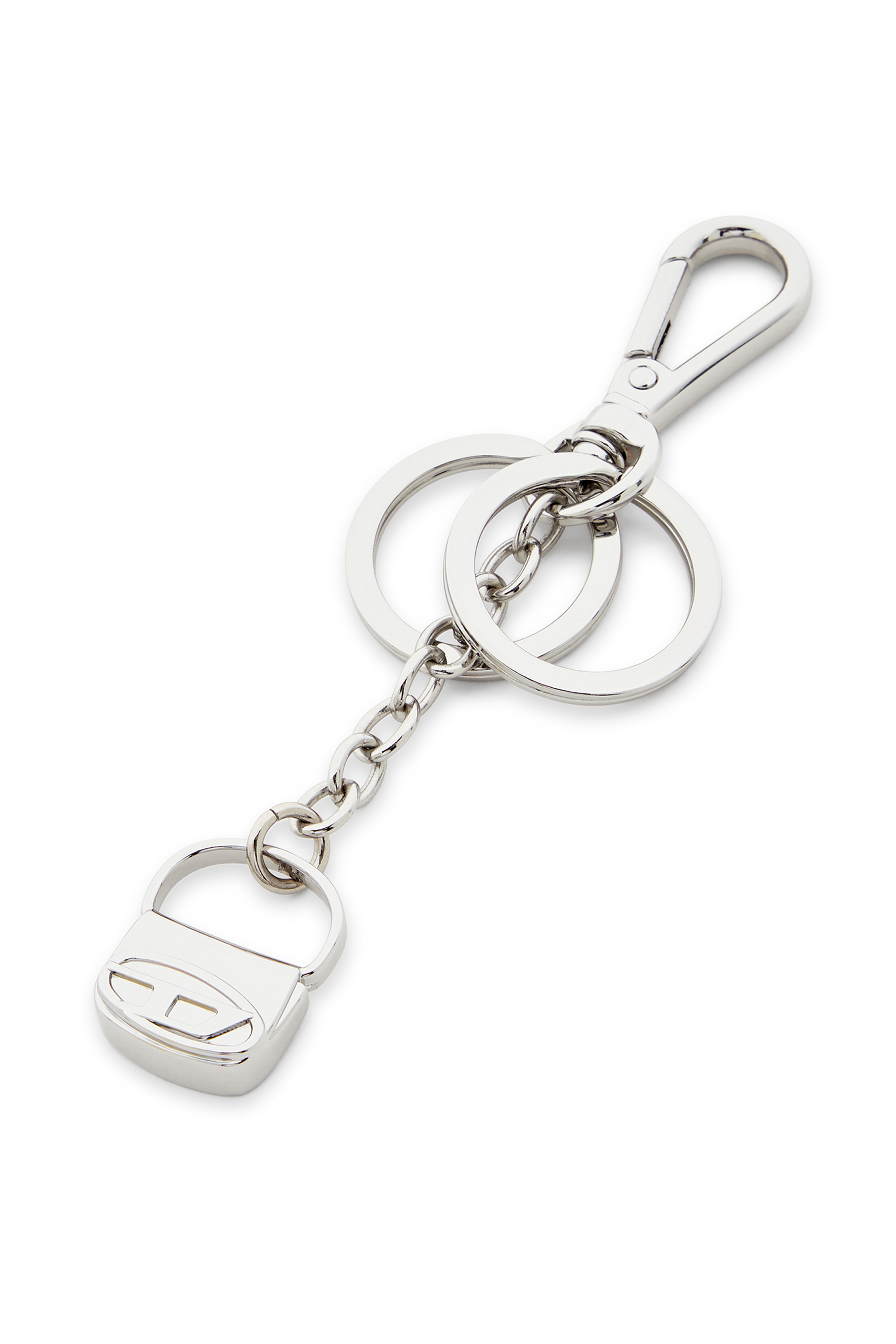 Diesel - 1DR-KEYRING CHARM, Porte-clés en métal avec breloque du sac 1DR Femme in Gris argenté - 2