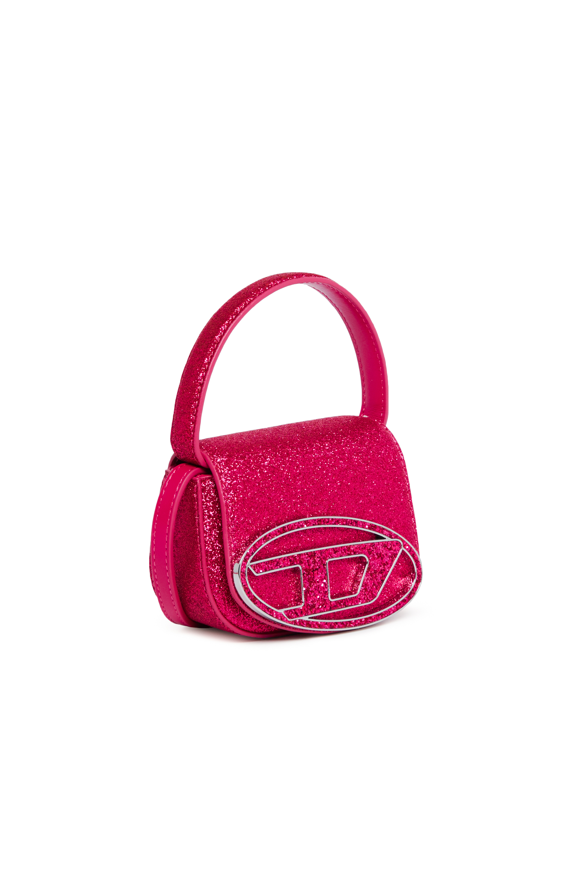 Diesel - 1DR XS, Mini-sac iconique en tissu pailleté Femme in Rose - 3