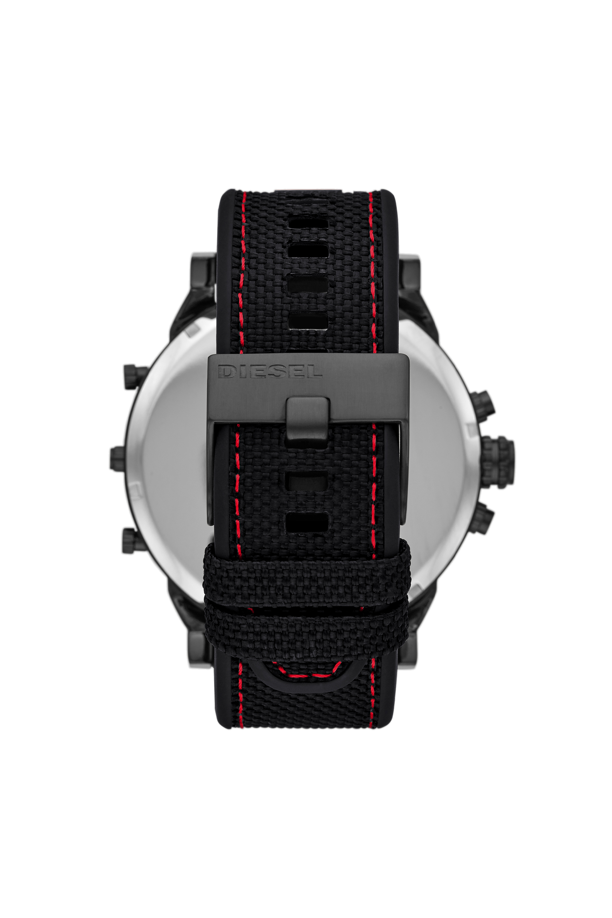 Diesel - DZ7433, Montre Mr. Daddy 2.0 chronographe en silicone et nylon noir Homme in Noir - 2