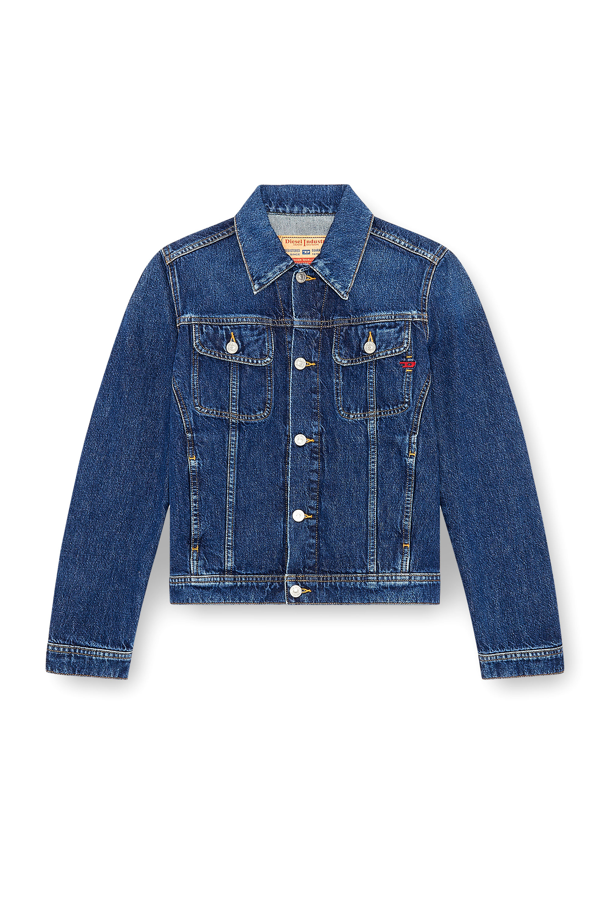 Diesel - DE-BONNY, Veste trucker en denim Femme in Bleu - 3