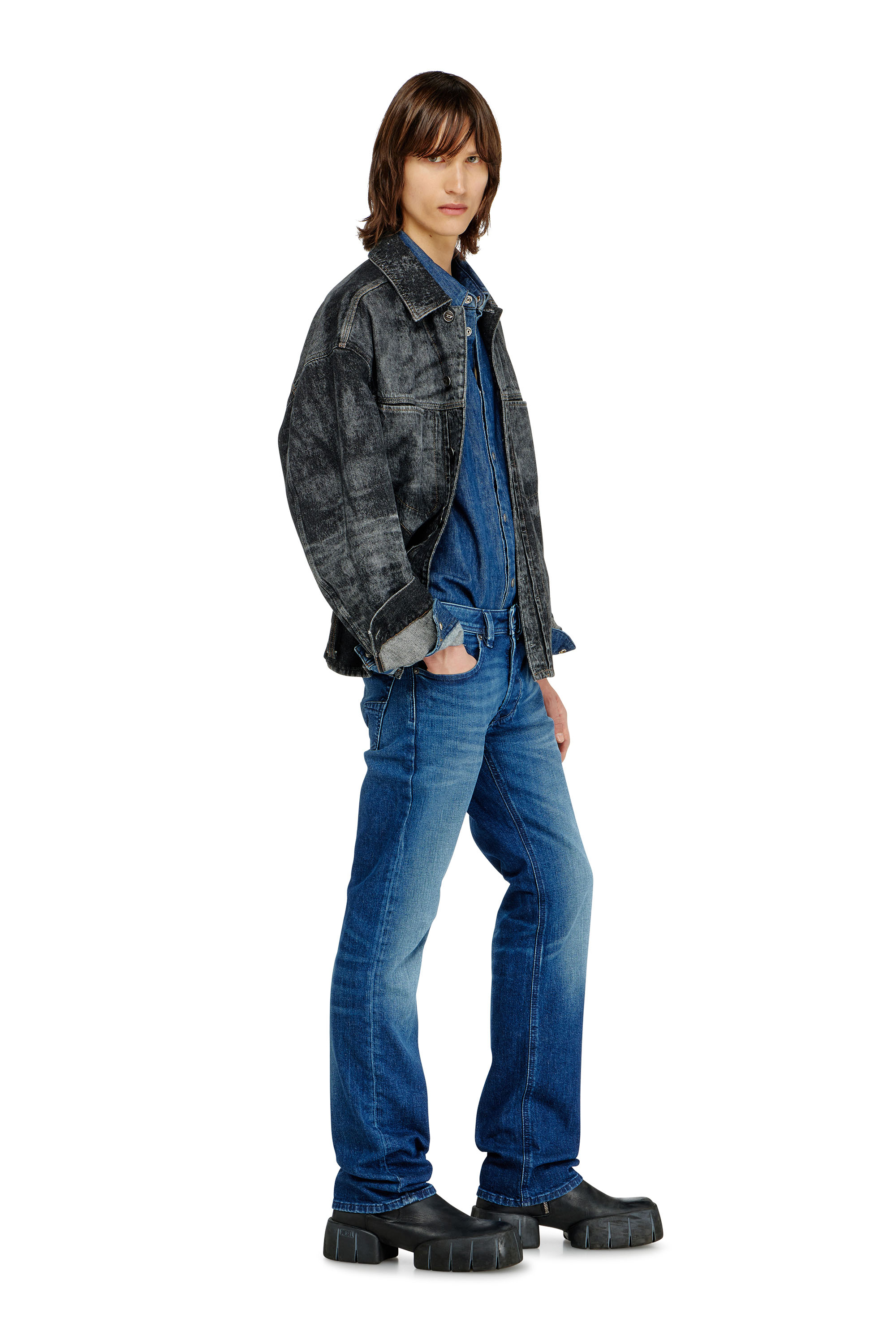Diesel - Regular Jeans 1985 Larkee 09L51 Homme, Bleu Fonc&eacute; - Image 2
