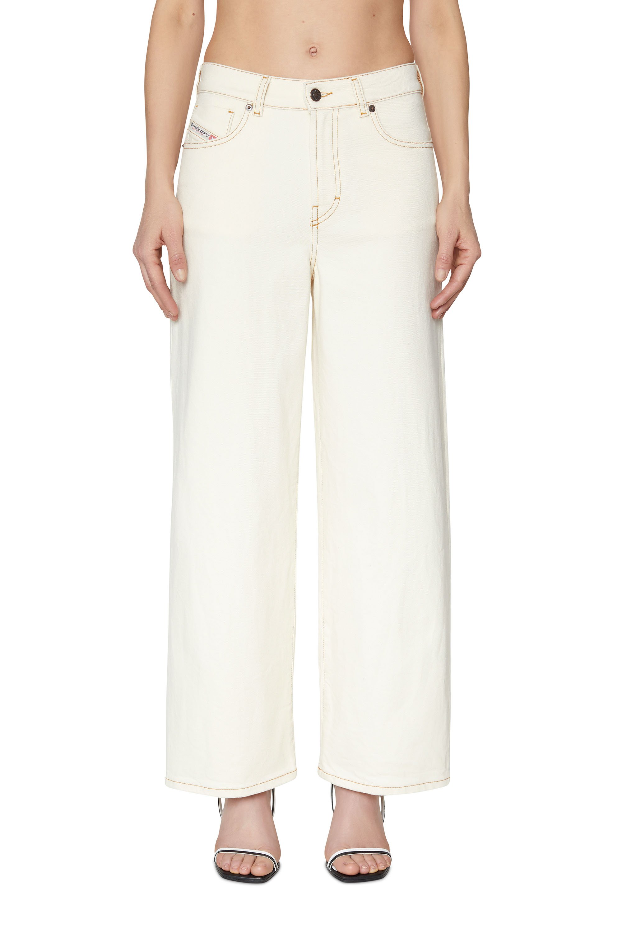 Diesel - 2000 WIDEE 09B94 Bootcut and Flare Jeans, Blanc - Image 1