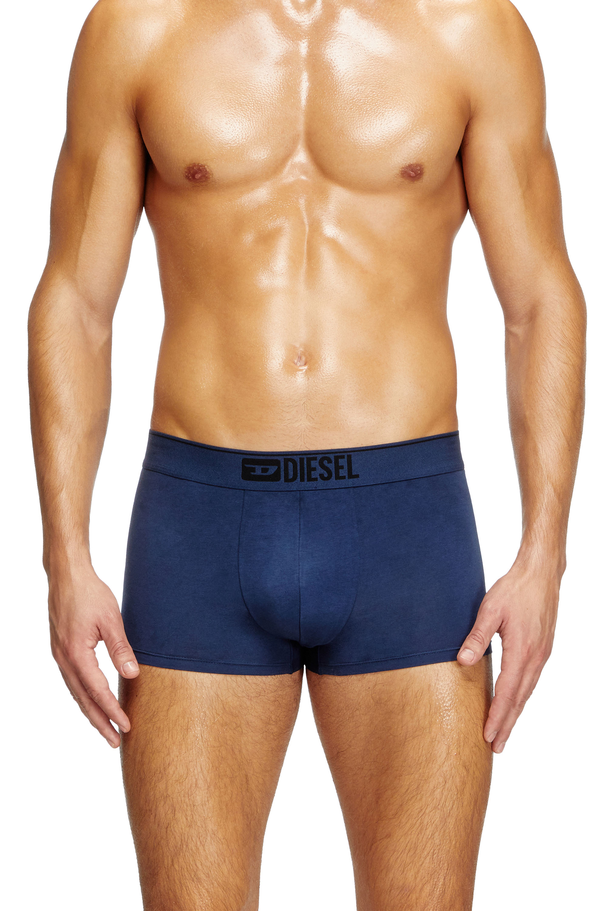 Diesel - UMBX-DAMIENTHREEPACK, Lot de trois boxers couleur unie Homme in Bleu - 2