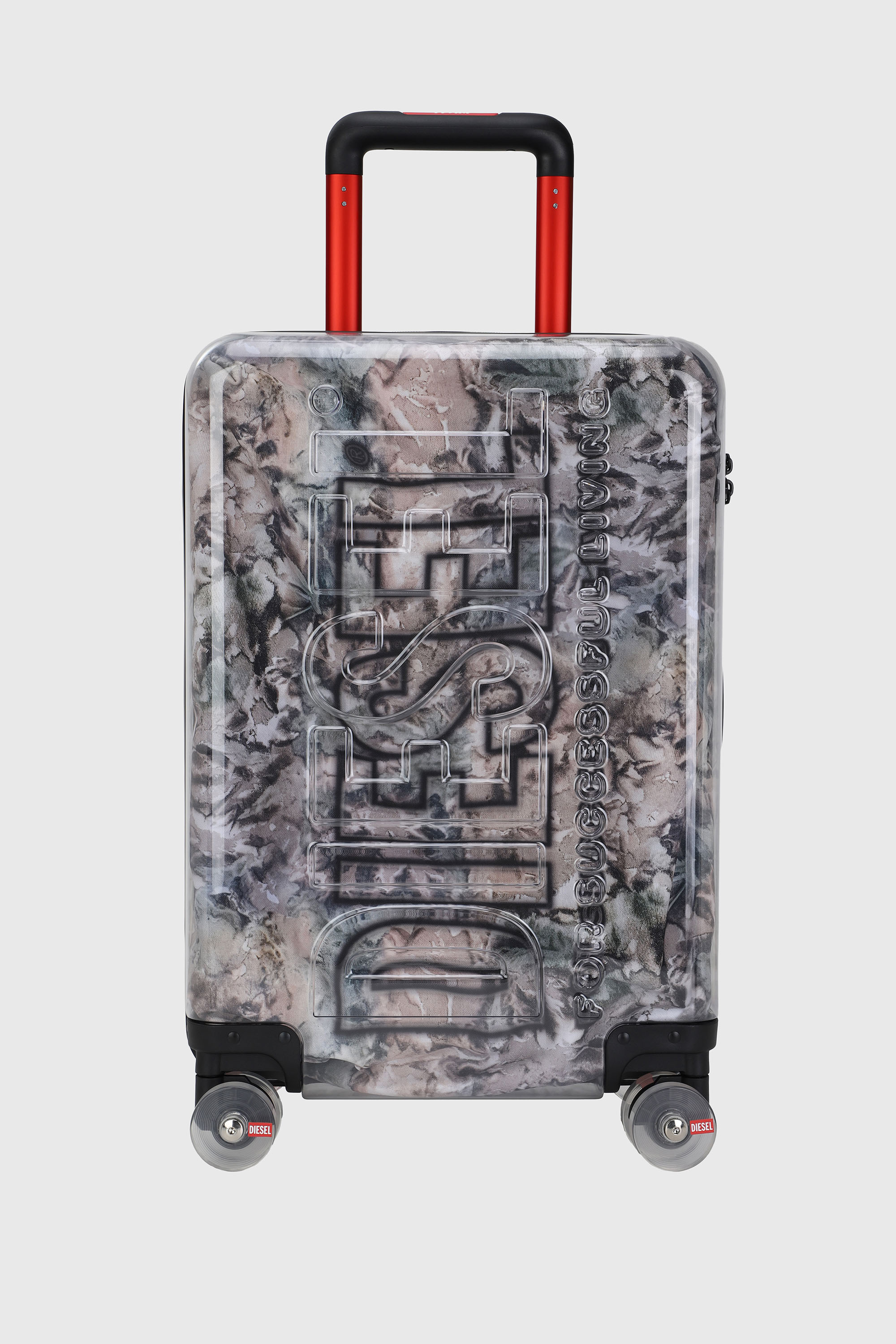 LU0036 HARD LUGGAGE - DSL009, Grey/Pink