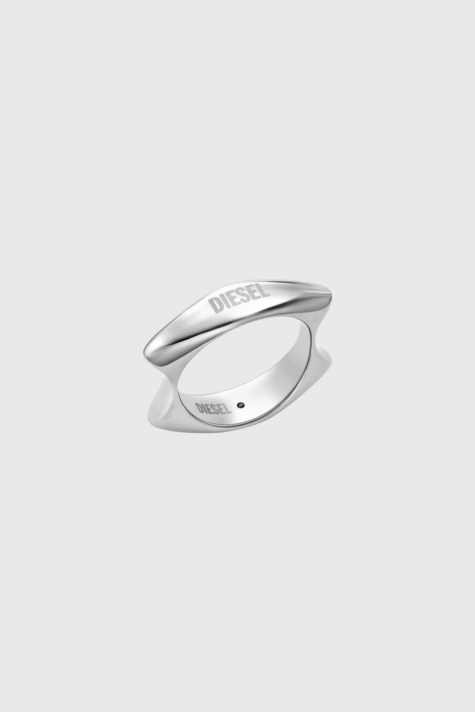 Diesel - DX1584040 JEWEL, Bague en acier inoxydable Mixte in Gris argent&eacute; - 1
