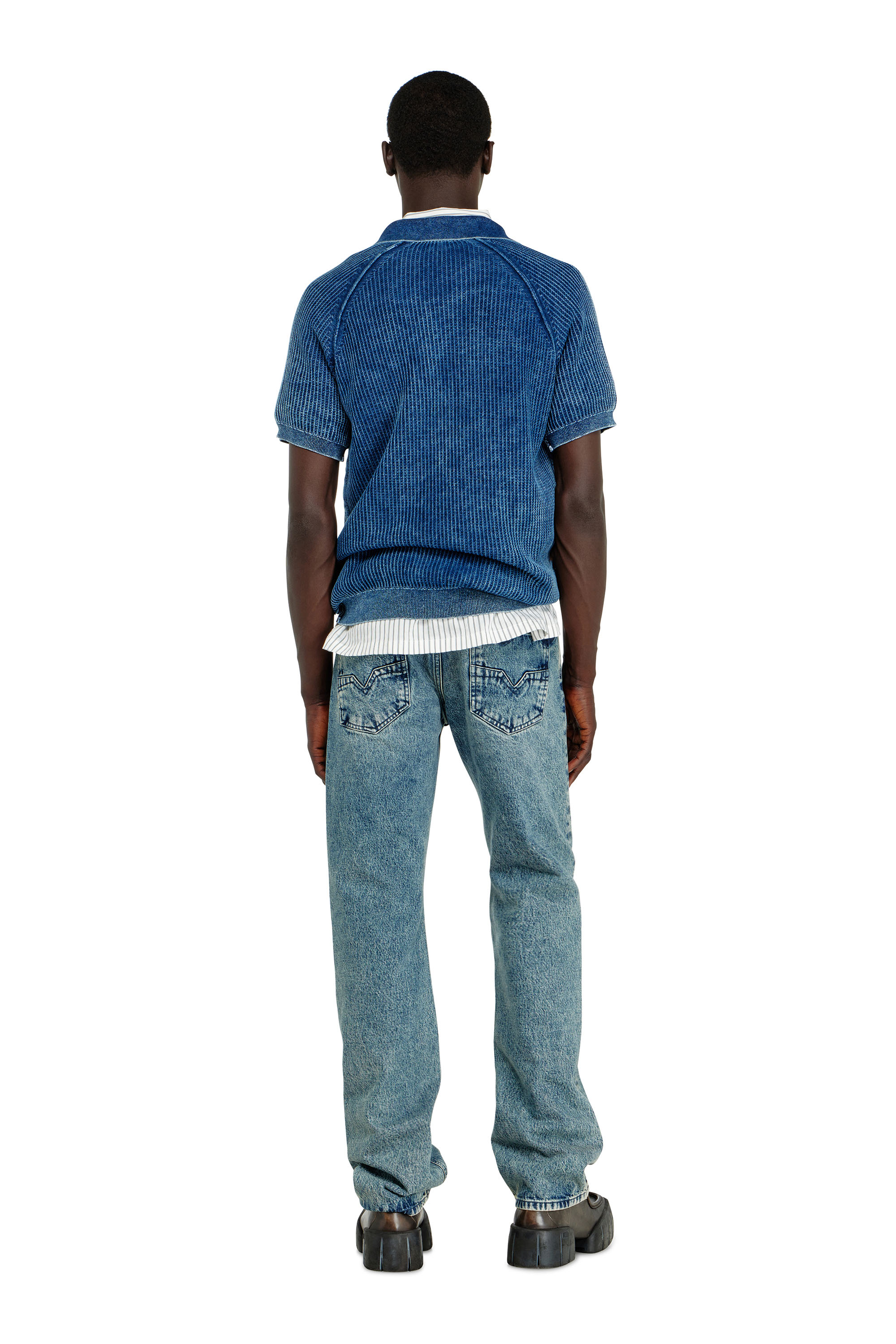 Diesel - Regular Jeans 1985 Larkee 0IFBV Homme, Bleu moyen - Image 3