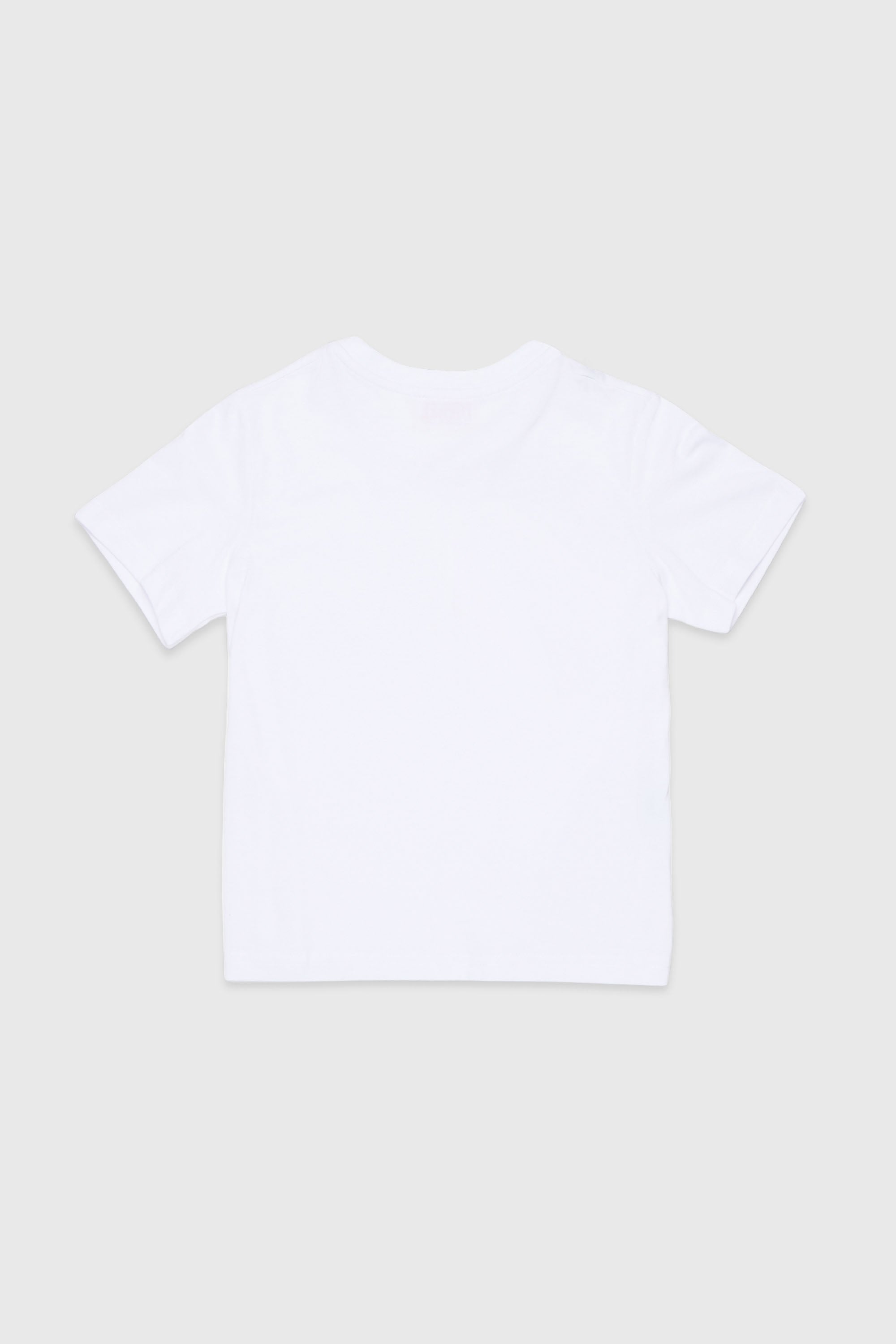 Diesel - TROSET, T-shirt avec rose en denim appliqu&eacute;e Femme in Blanc - 2