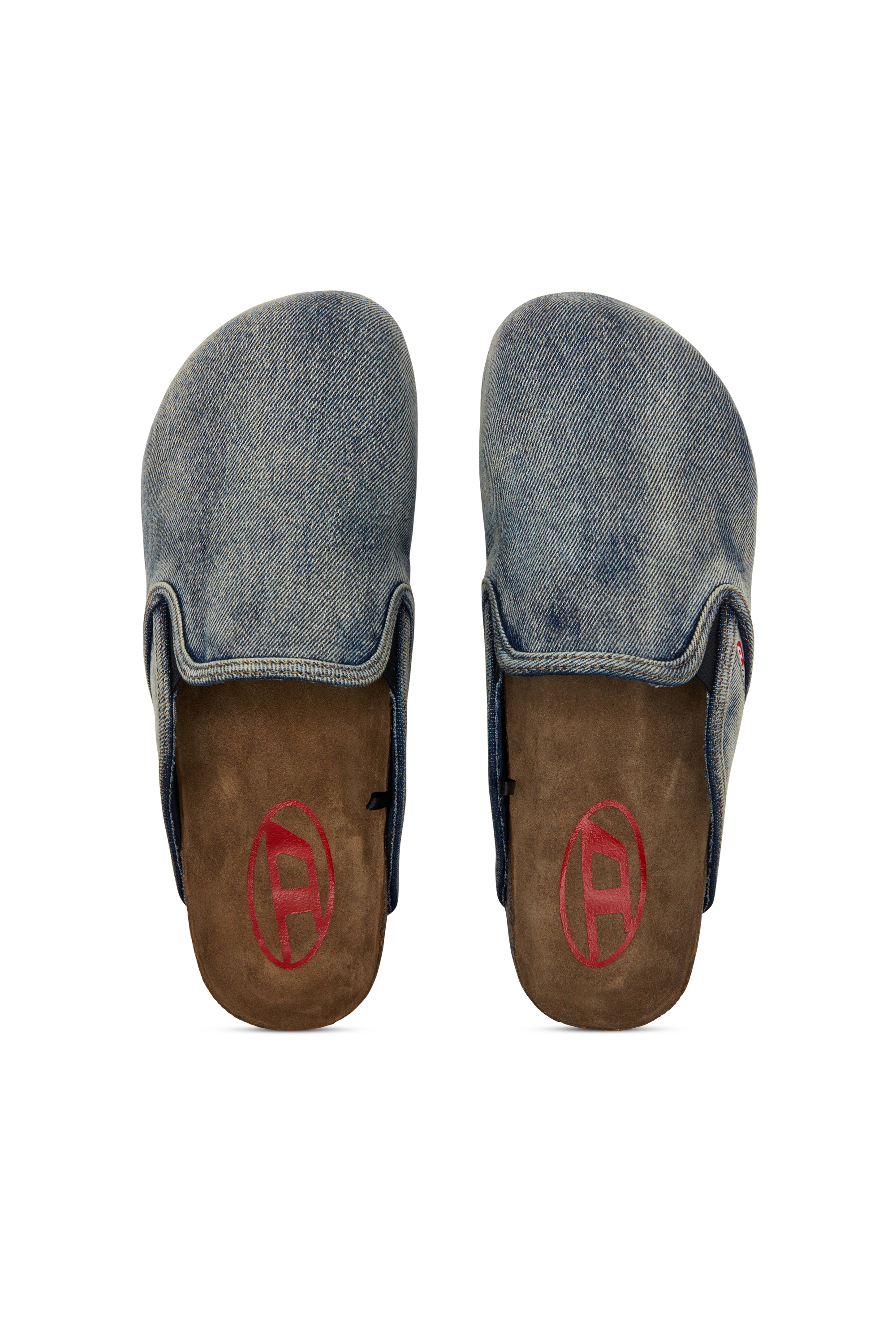 D-WOODSTOCK SLIP-ON, Bleu Foncé Diesel - D-WOODSTOCK SLIP-ON, D-Woodstock-Mules en denim Homme in Bleu - 5