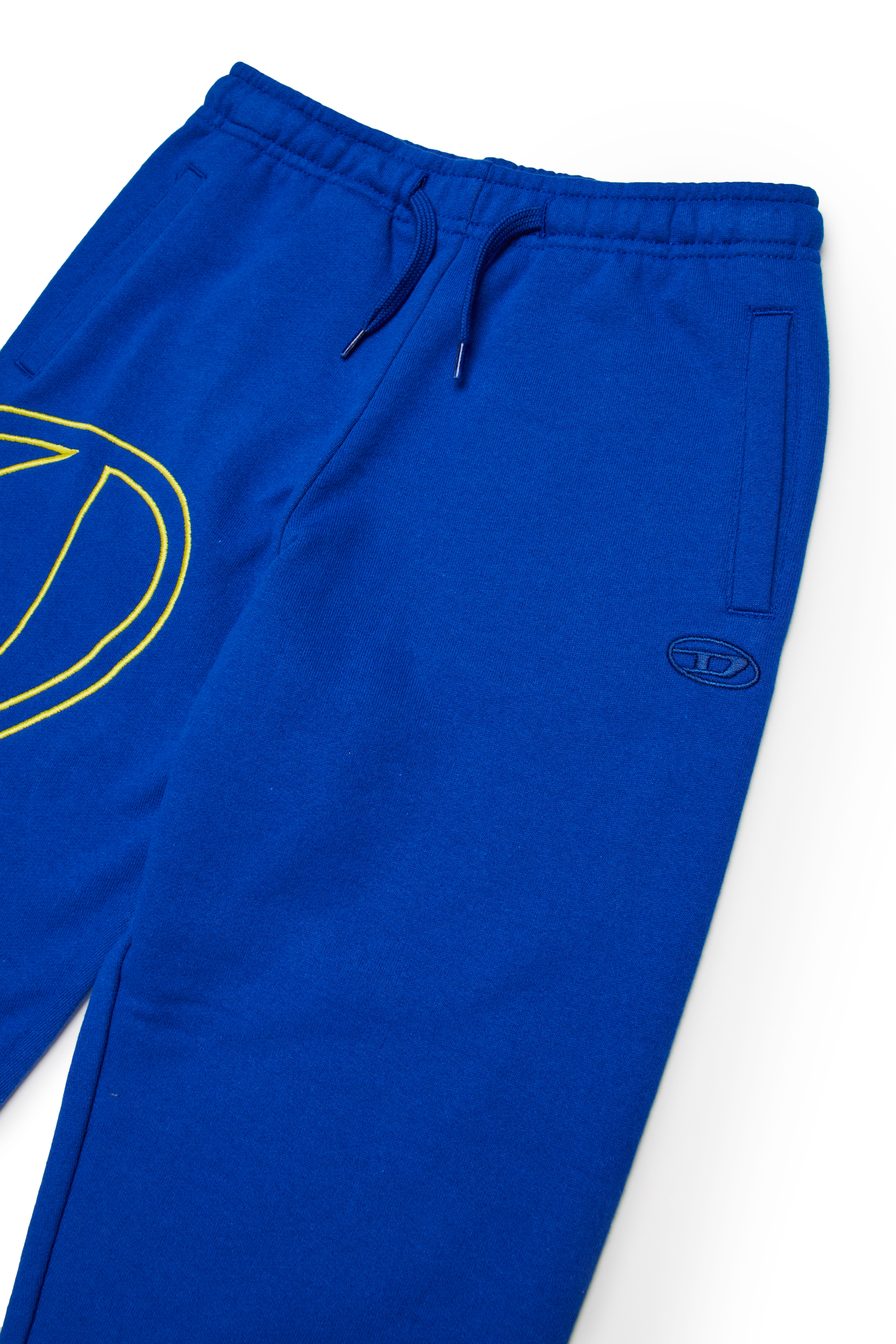 Diesel - PMARKYMEGOVALD, Man's Sweatpants with mega Oval D embroidery in Blue - 3